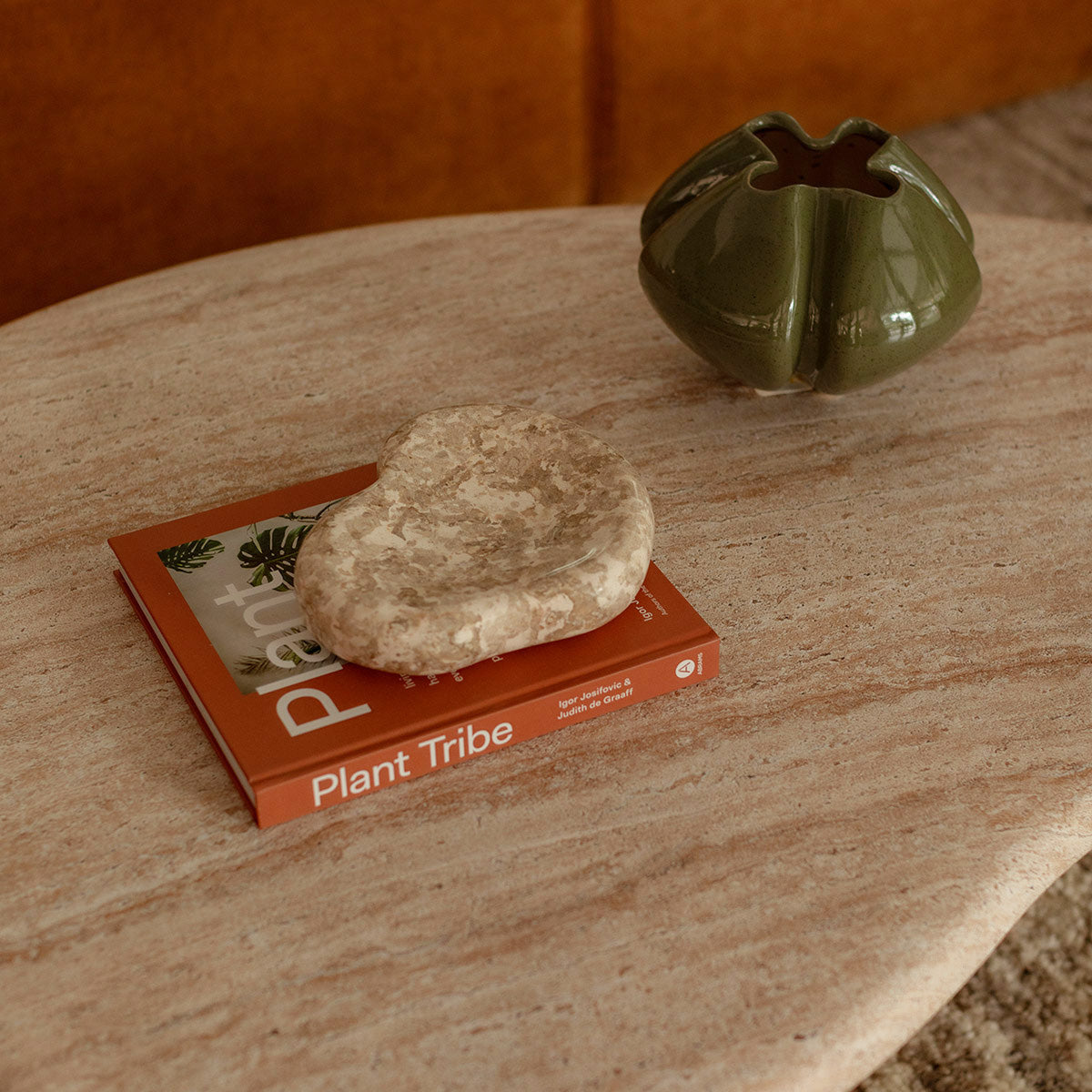 Azzurra Modern Travertine Coffee Table - Elegant Living Room Centerpiece for Home Decor & Entertaining