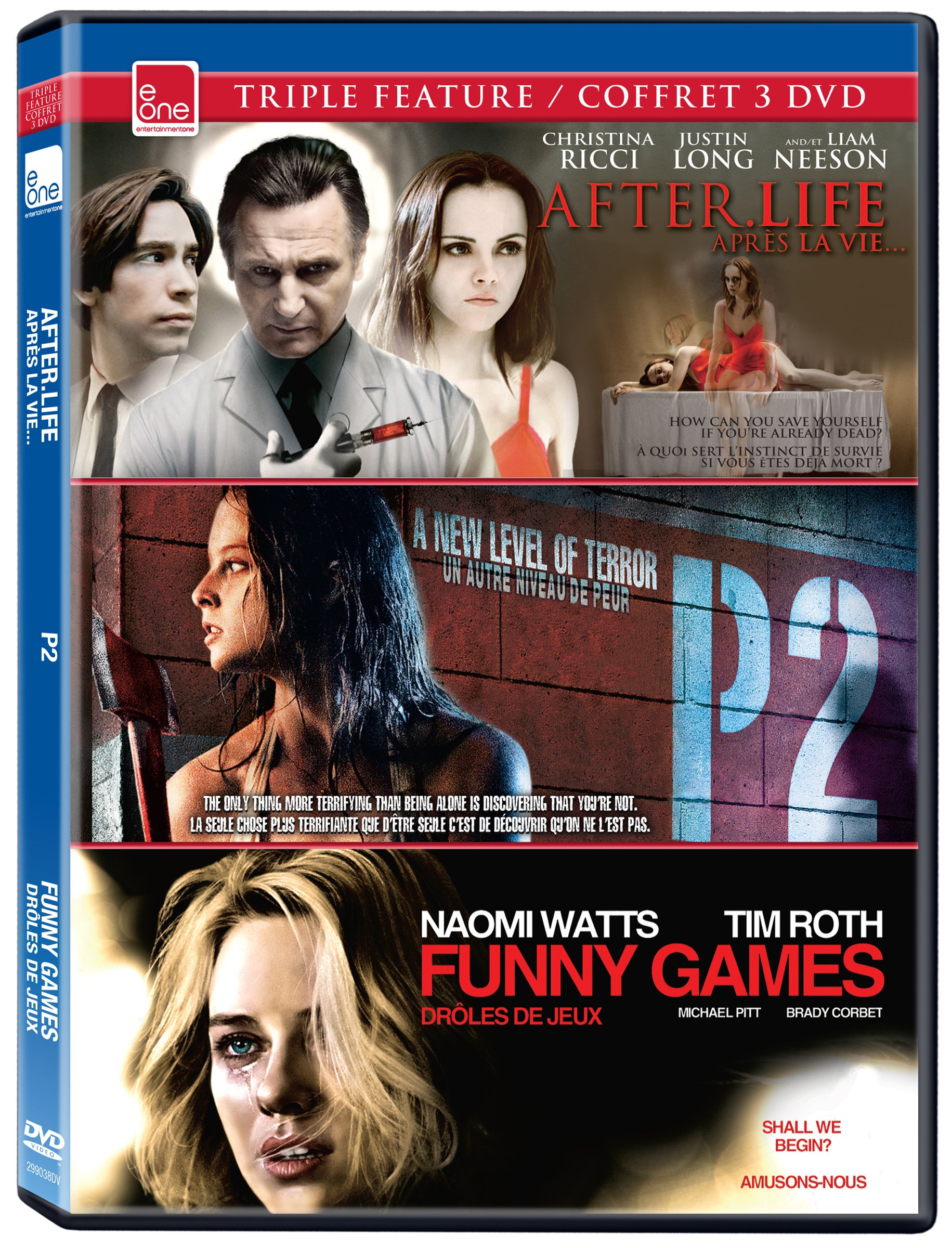 After.Life / P2 / Funny Games - Thriller Movie Collection for Halloween Nights & Movie Marathons