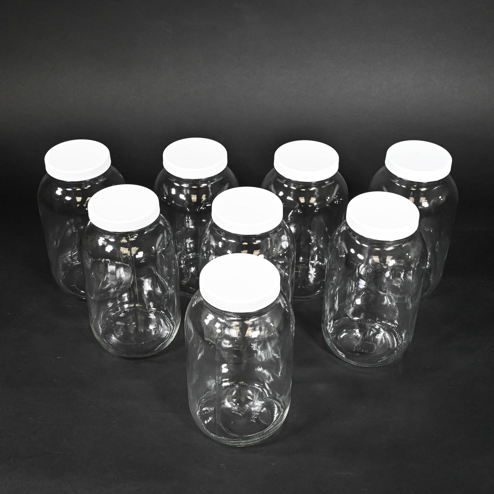8 Pack 1.8 Liter Glass Bottles with Airtight Lids - Perfect for Home Brewing, Juice Storage & DIY Projects