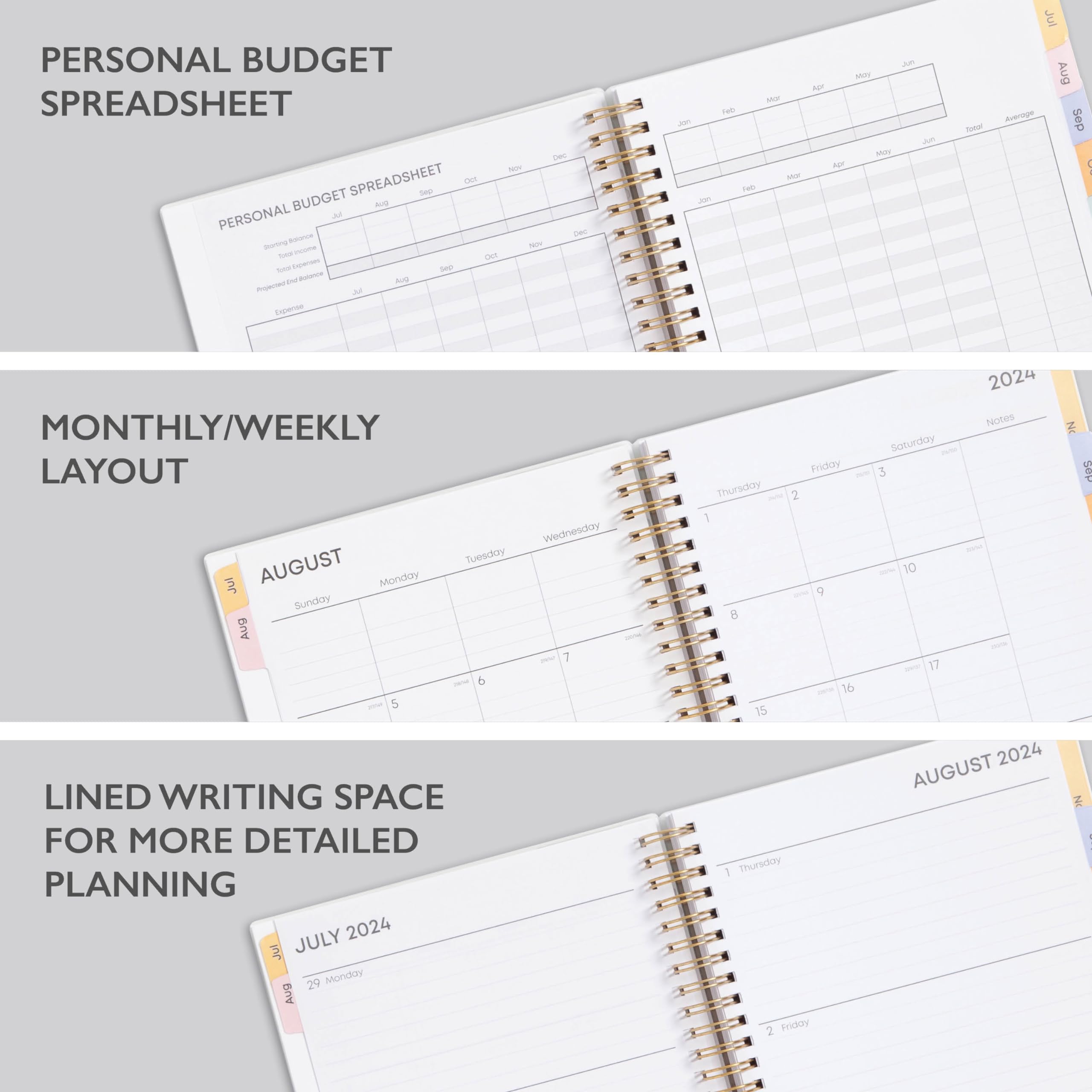 2024-2025 Academic Planner - Weekly & Monthly Organizer, 5