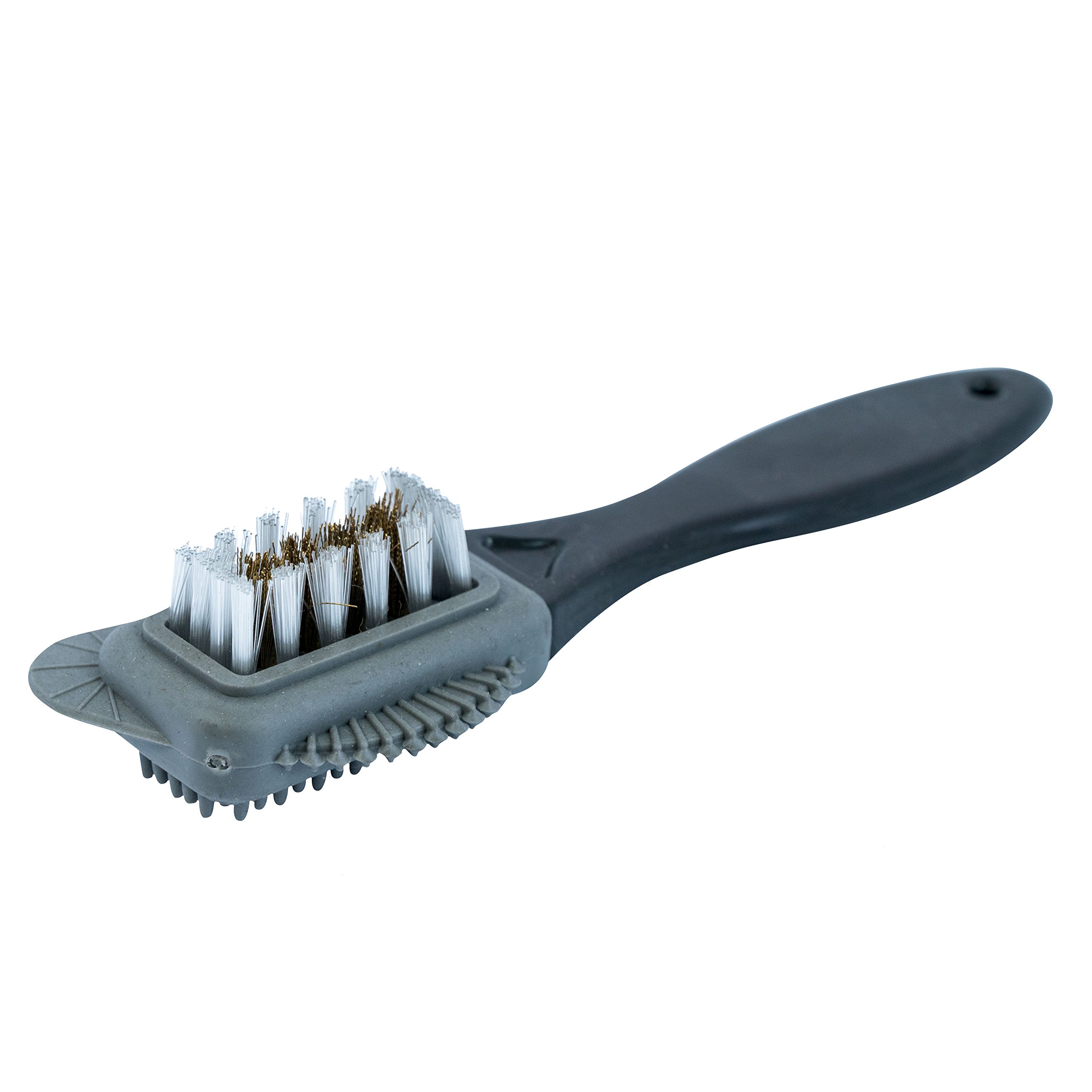 Cadillac Premium 4-Way Boot Brush Cleaner for Suede & Nubuck Leather Shoes - Multi-Purpose Cleaning Tool for Boots, Sneakers & Dress Shoes - Perfect for Home, Office & Outdoor Use