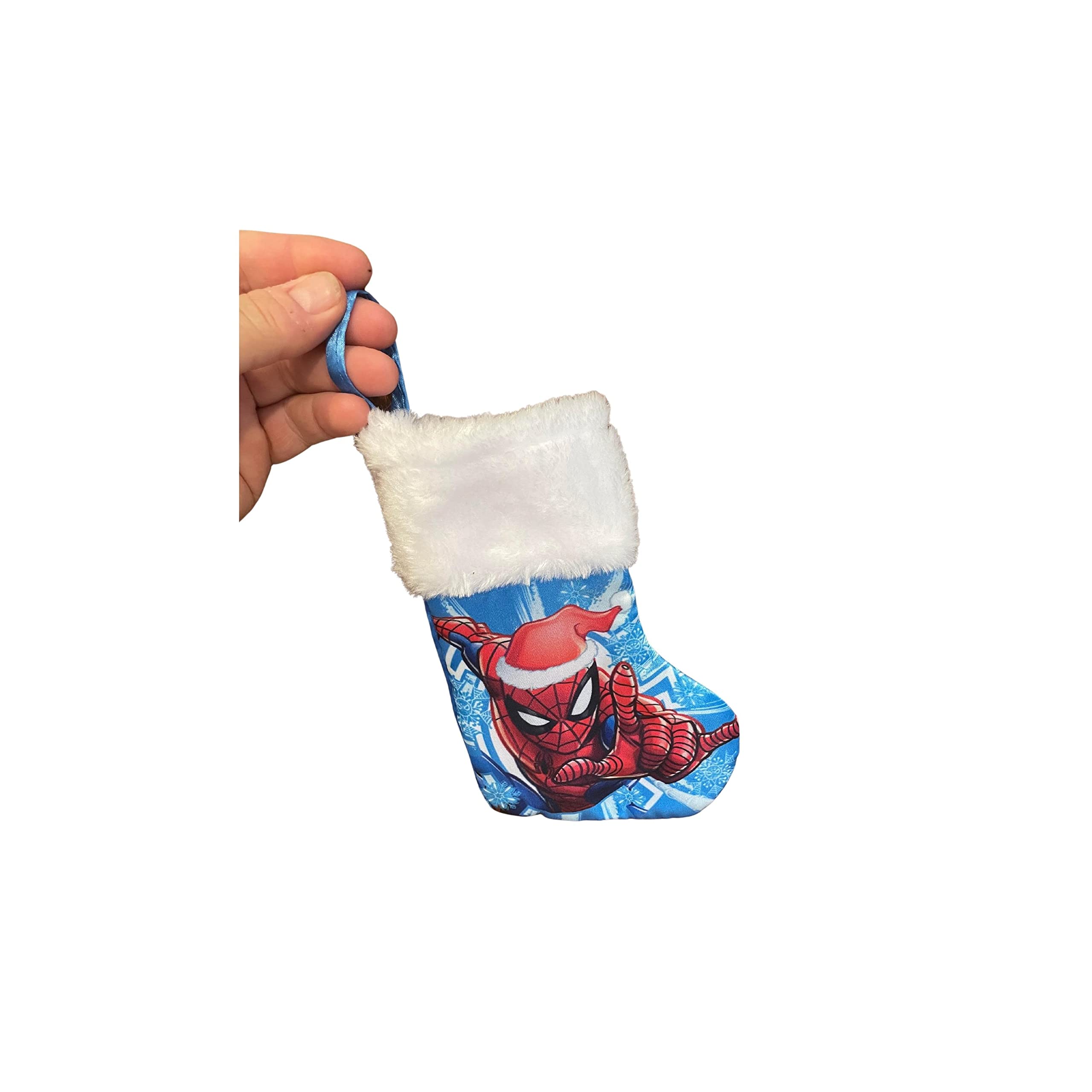 Spider-Man Mini Christmas Stocking - Small Gift Card Holder, Holiday Ornament & Treat Bag for Kids | Perfect for Stocking Stuffers, Tree Decor & Party Favors