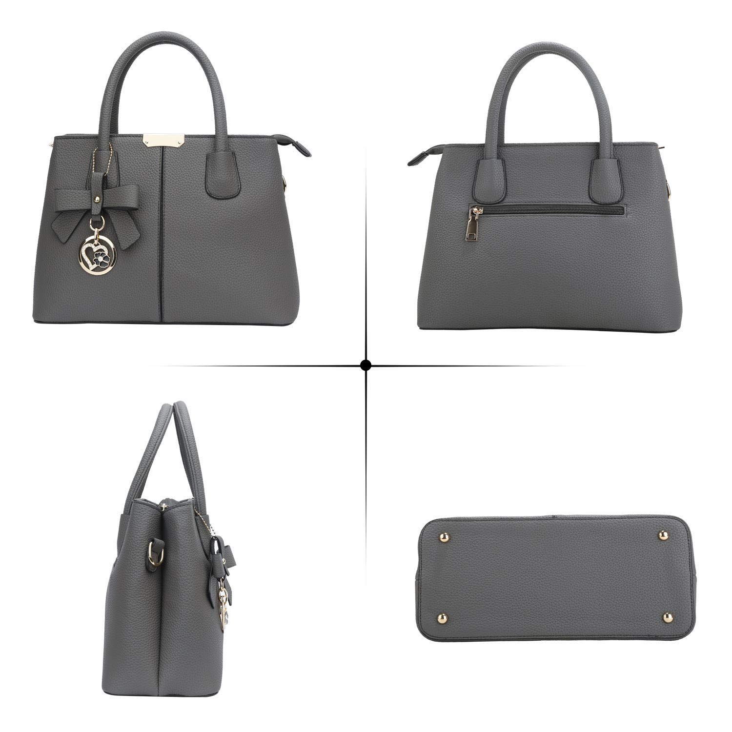 KKXIU Women's Leather Handbags - Top Handle Satchel Shoulder Bag & Crossbody Purse for Ladies | Perfect for Work, Travel, and Everyday Use