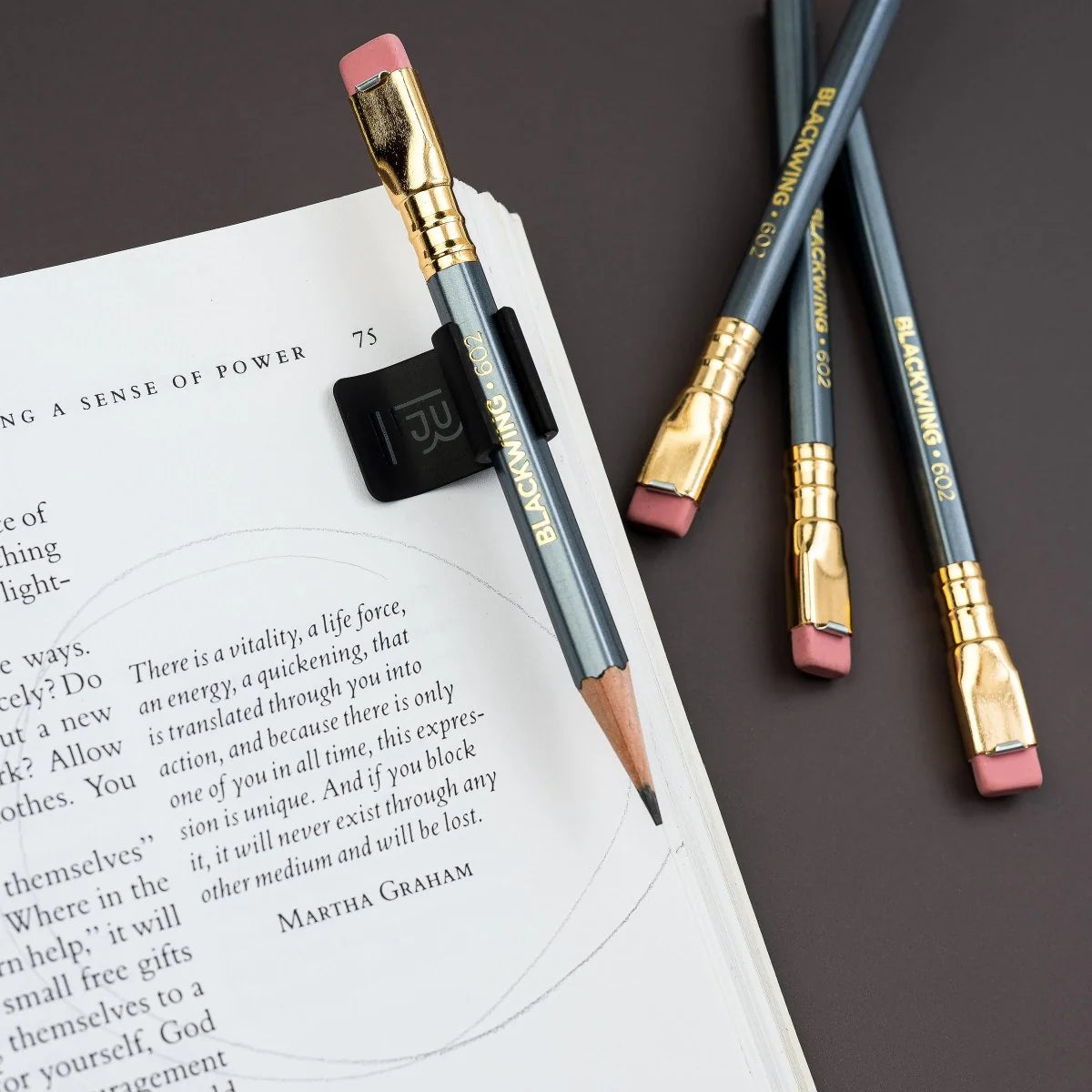 Blackwing Notebook Clip - Premium Metal Pencil Holder for Sketching, Writing & Drawing - Perfect for Artists, Students & Office Use
