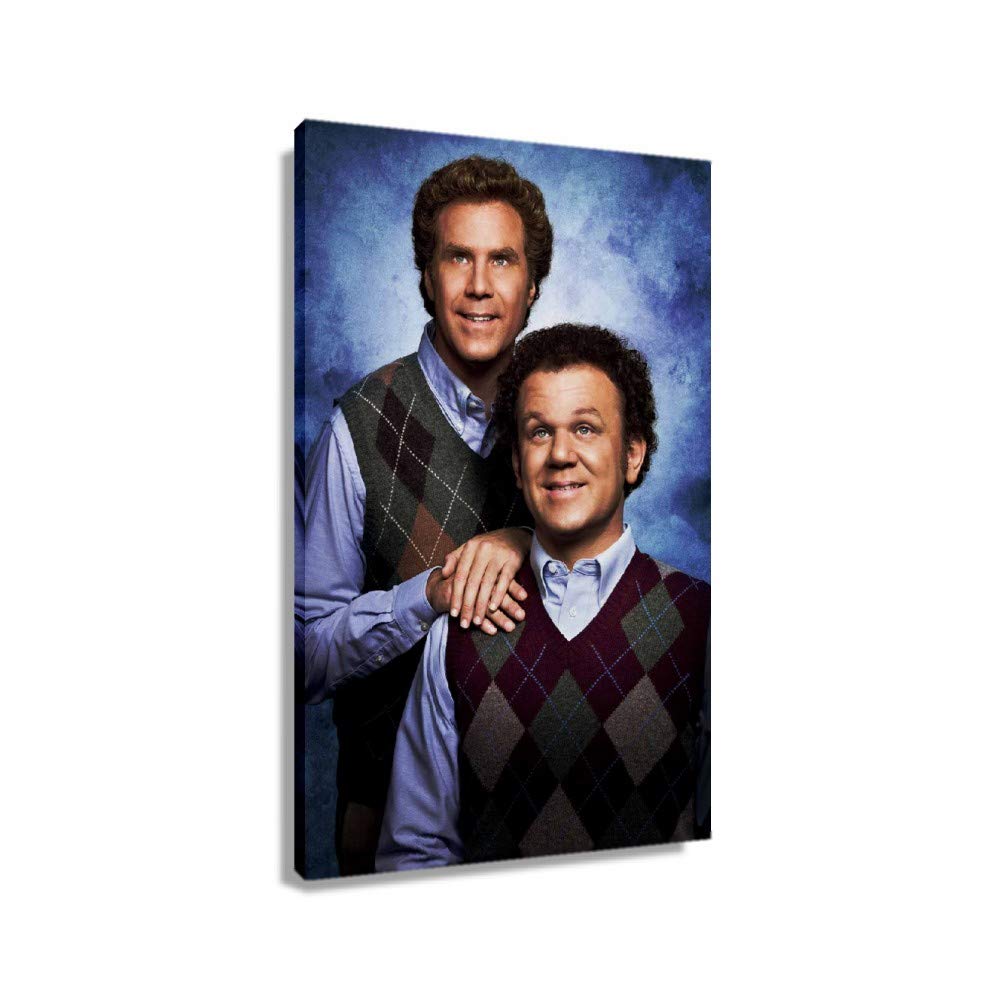 Step Brothers Movie Poster Print - Framed Wall Art for Living Room, Bedroom & Office - 24x36 inch (60x90cm) Vertical Canvas Painting - Modern Home Decor & Gift Idea - Perfect for Movie Lovers & Comedy Fans