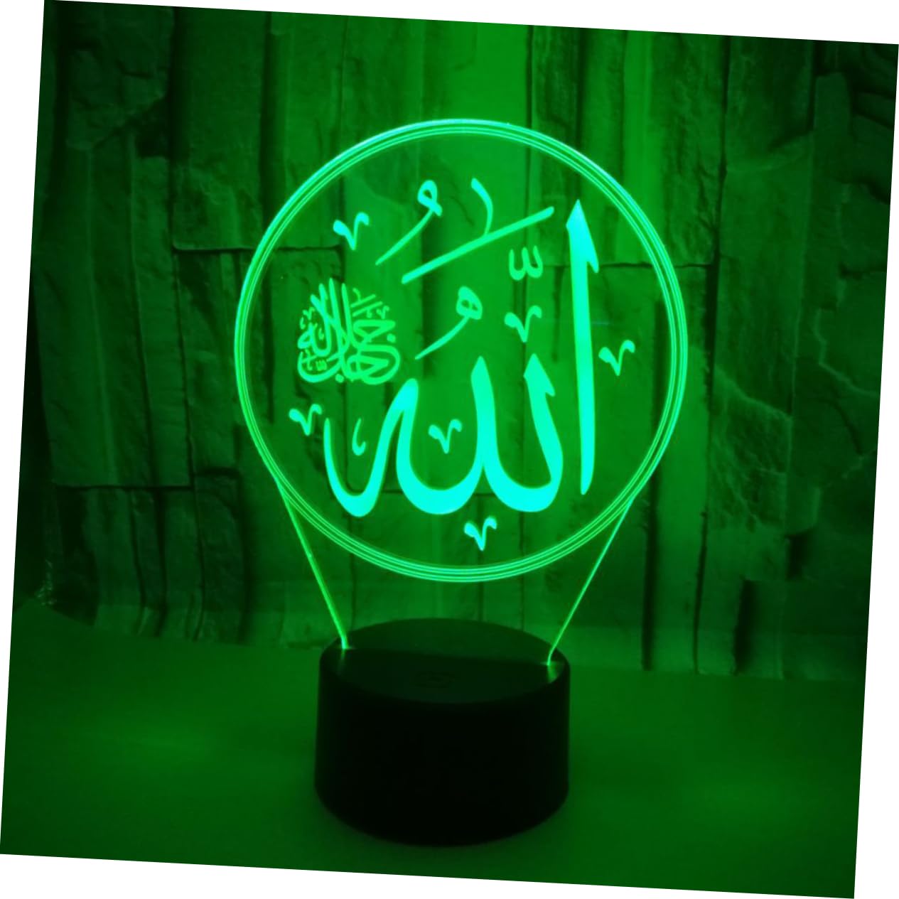 Uonlytech 3D Illusion LED Desk Lamp - Acrylic Plate Night Light with Touch Control for Home Decor, Bedroom & Office | Perfect Gift for Birthday, Christmas & Housewarming