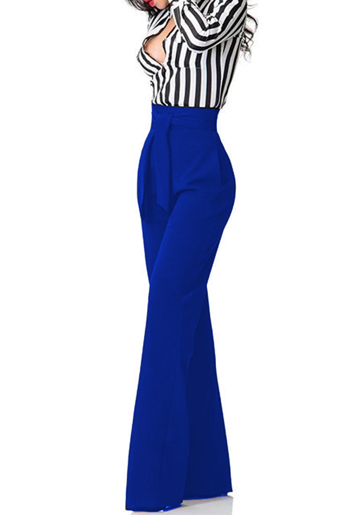Lucuna Women's High Waisted Wide Leg Dress Pants - Professional Office Work Slacks & Business Casual Trousers for Women | Perfect for Office Wear, Business Meetings & Smart Casual Outfits