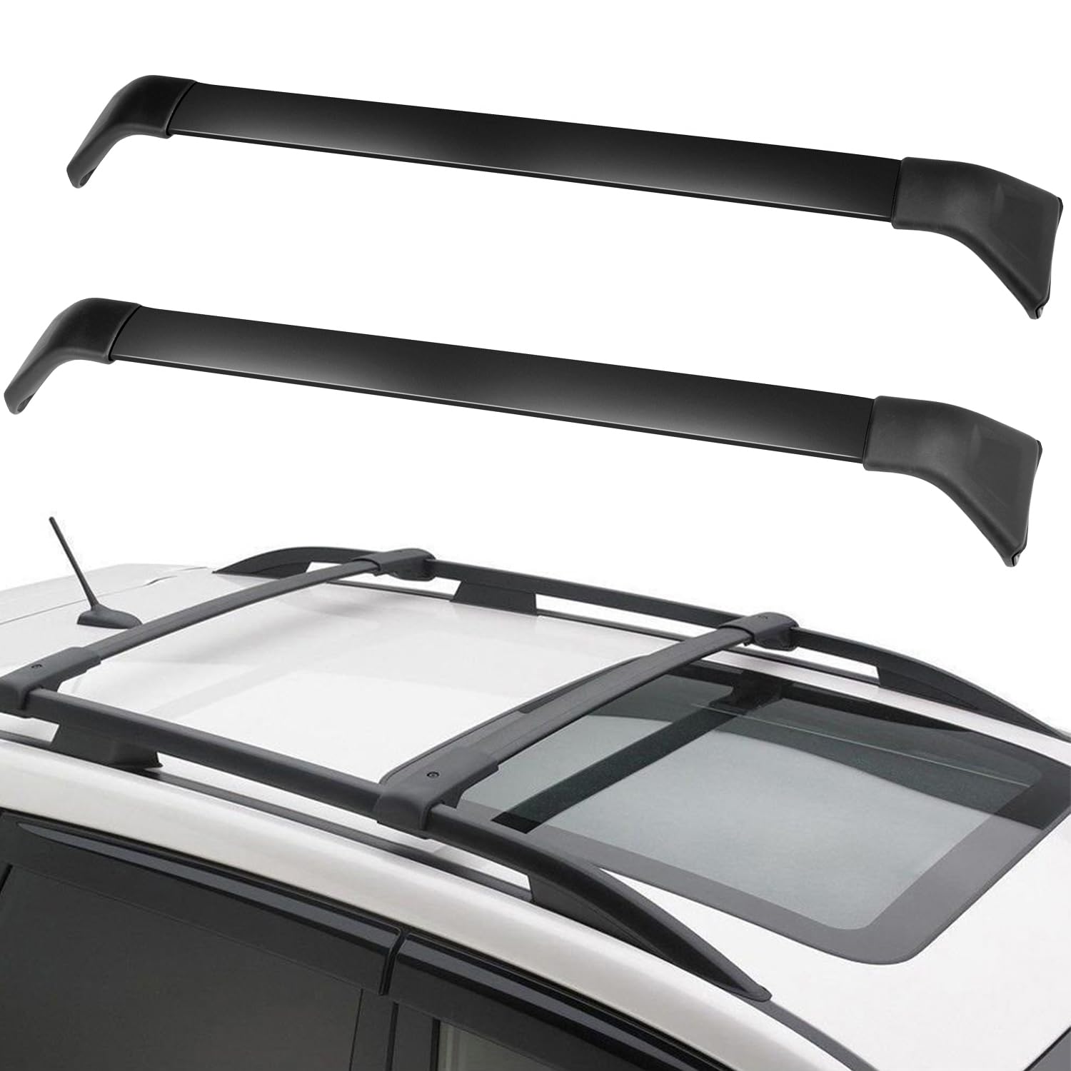 OCPTY Aluminum Roof Rack Cross Bars - Universal Fit for Mazda CX-5 2017-2019 Models - Heavy Duty Cargo Carrier for SUV, Camping Gear & Outdoor Adventures