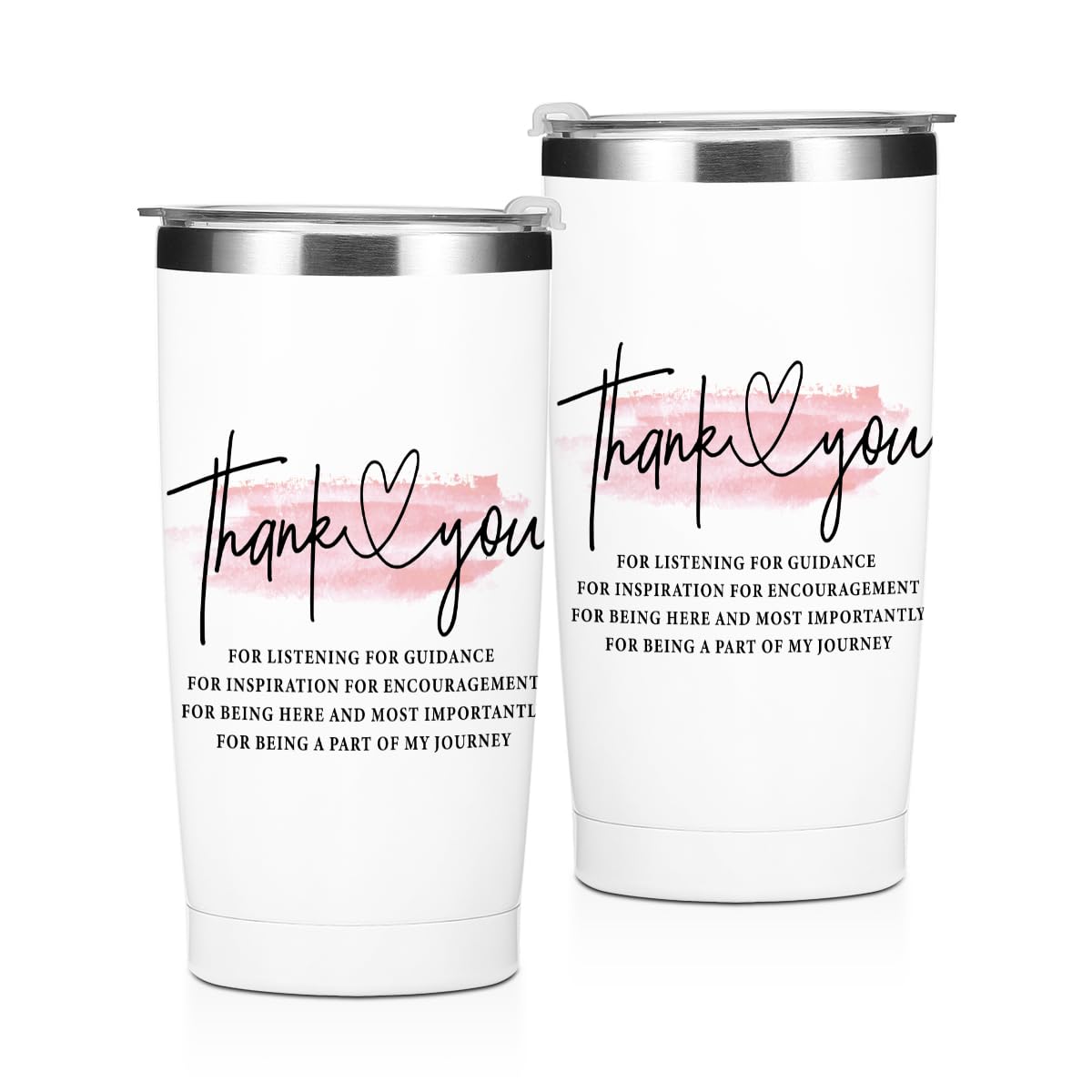 Blue Leaves 20oz Insulated Tumbler - Stainless Steel Travel Mug with Lid, Leak Proof Thermal Coffee Cup for Hot & Cold Drinks - Perfect Coworker Farewell Gift, Women's Appreciation Present, Best Friend Gift - Ideal for Office, Commuting, Camping & Outdoor Activities