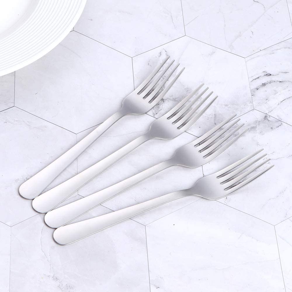 Premium Stainless Steel Dinner Forks Set of 12 - Heavy Duty 18/10 Silverware for Family, Restaurant, Wedding & Party - Elegant Flatware for Fine Dining, Buffets & Special Occasions