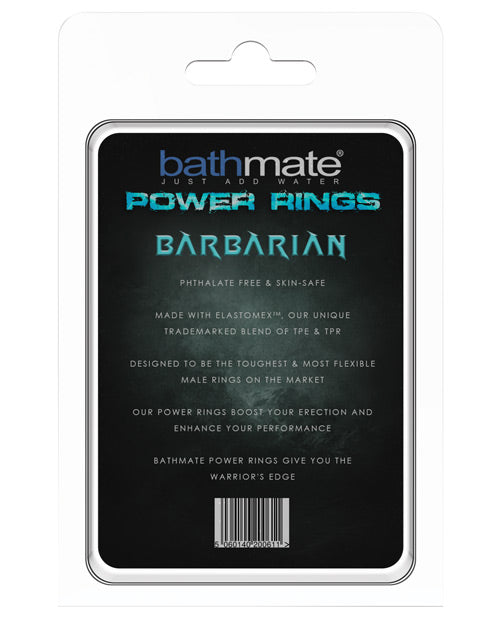Bathmate Barbarian Power Ring Cock Ring - Black - Enhance Performance & Pleasure for Men - Perfect for Couples & Solo Play