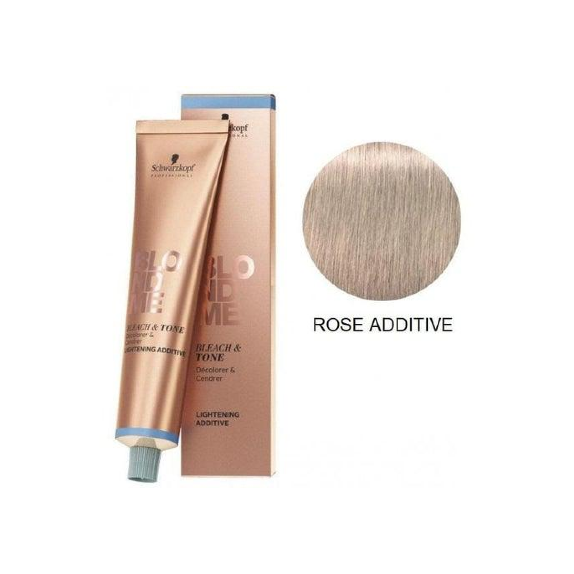 BlondMe Bleach & Tone B Rose Additive - Professional Hair Lightener & Toner for Blonde Highlights & Balayage - Salon Quality at Home