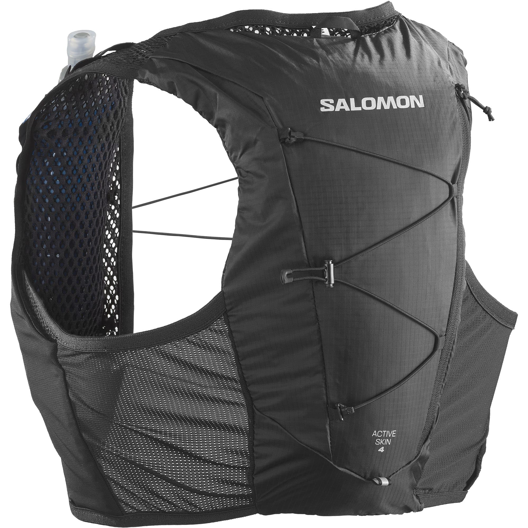 Salomon Active Skin 4 Unisex Hydration Vest - Lightweight Running Backpack with 500ml Soft Flasks for Trail Running, Hiking & Mountain Biking - Perfect for Outdoor Adventures & Endurance Sports