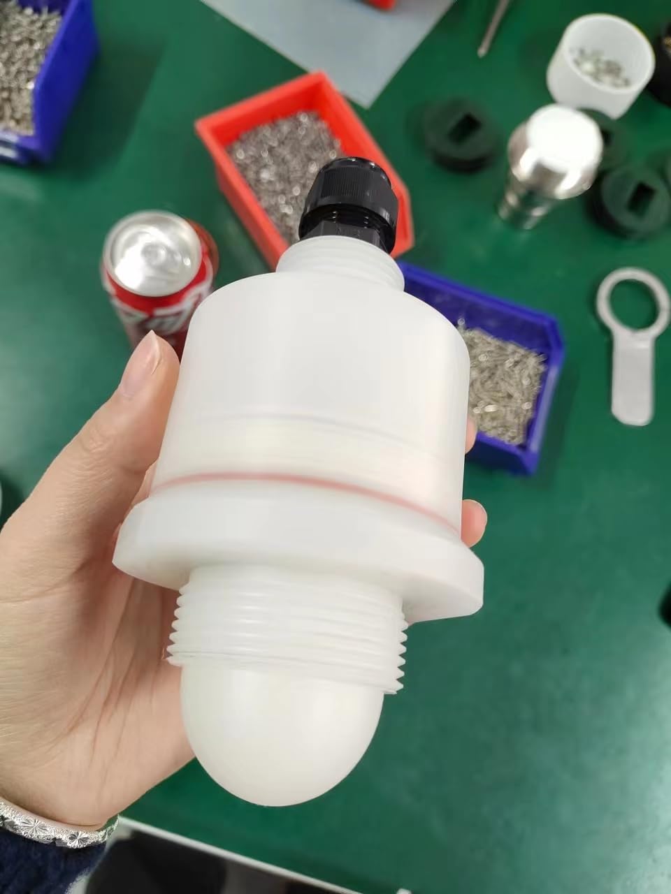 30m Range Radar Water Level Sensor for Open Channel, Wastewater & River Monitoring - 4-20mA Output with G1.5 Thread | Industrial & Environmental Liquid Level Measurement Solution