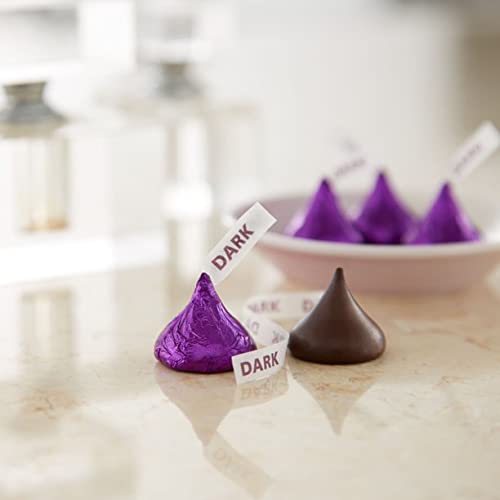 HERSHEY'S KISSES Assorted Chocolate Candy - Milk Chocolate, Dark Chocolate & Cookies & Creme - Individually Wrapped 31.5 oz Bag - Perfect for Parties, Gifts & Holiday Treats