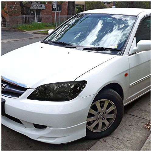 Honda Civic JDM 2/4 Door Smoke Lens Headlights Pair - Left & Right Side Replacement for Improved Night Visibility - Perfect for Street Racing & Car Customization
