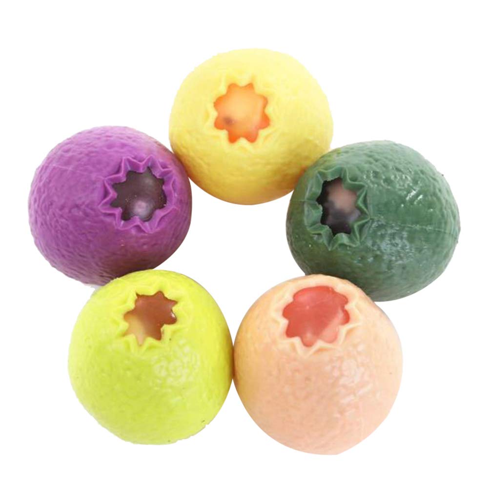 PRETYZOOM 5-Pack Dinosaur Egg Squeeze Toys - Stress Relief Fidget Toys for Kids & Adults, Random Colors - Perfect for Birthday Party Favors, Classroom Rewards & Anxiety Relief