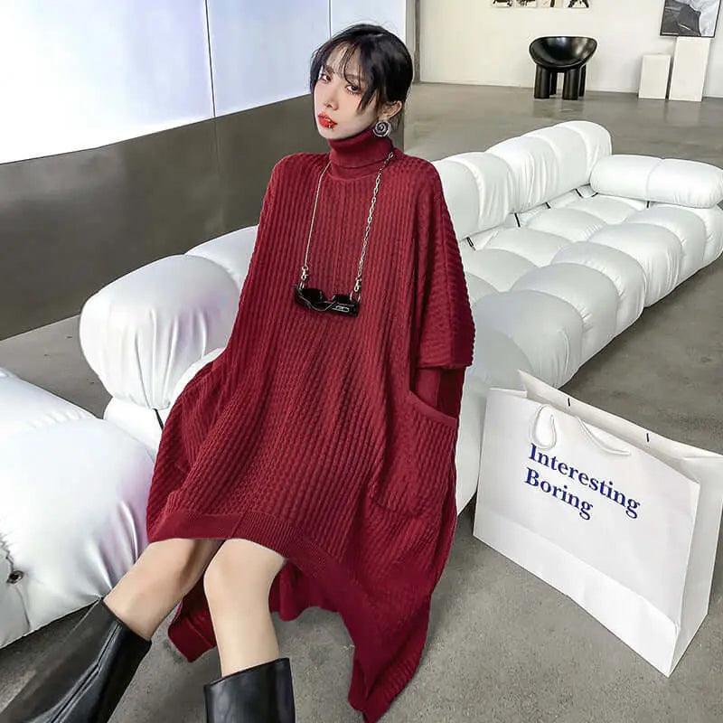 Stylish Women's Knit Sweater Dress for Fall & Winter | Cozy Casual Wear for Office, Date Night & Holiday Outfits