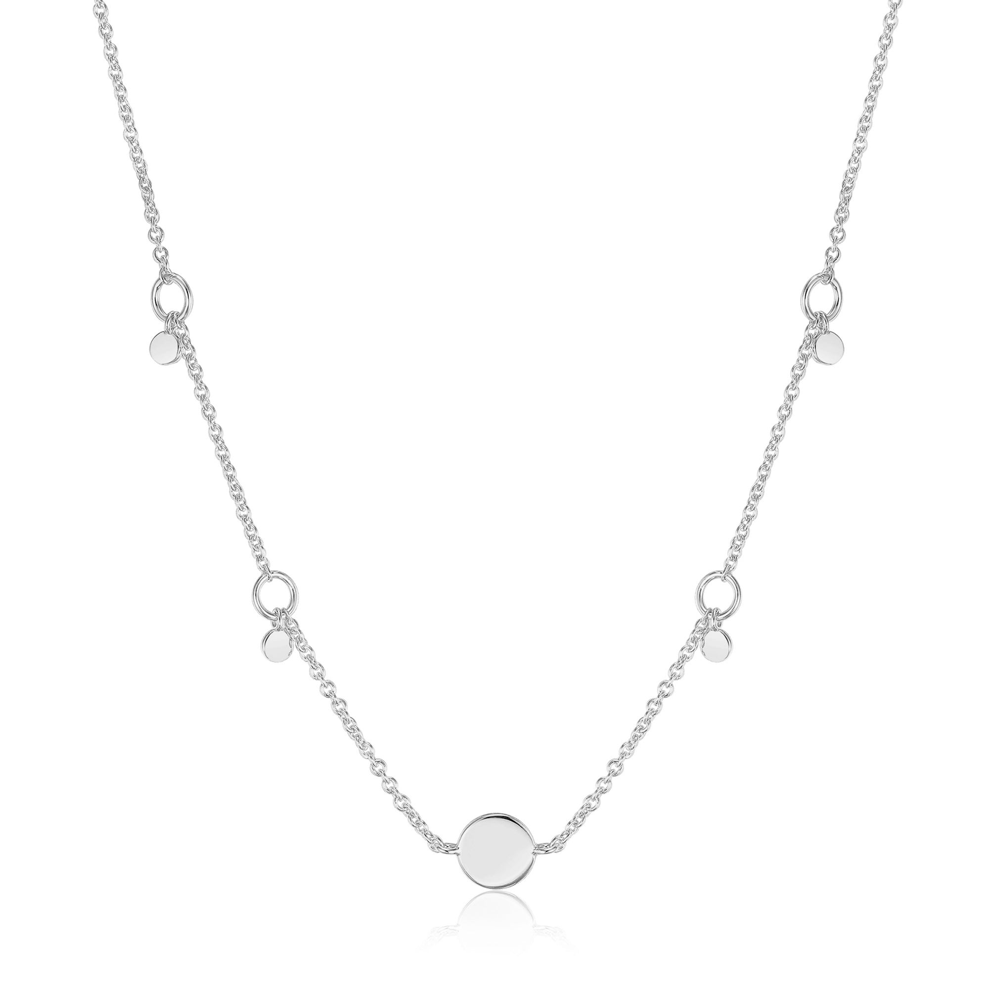 Geometry Drop Discs Necklace - Minimalist Geometric Pendant Jewelry for Women | Perfect for Everyday Wear, Layering & Gift Giving