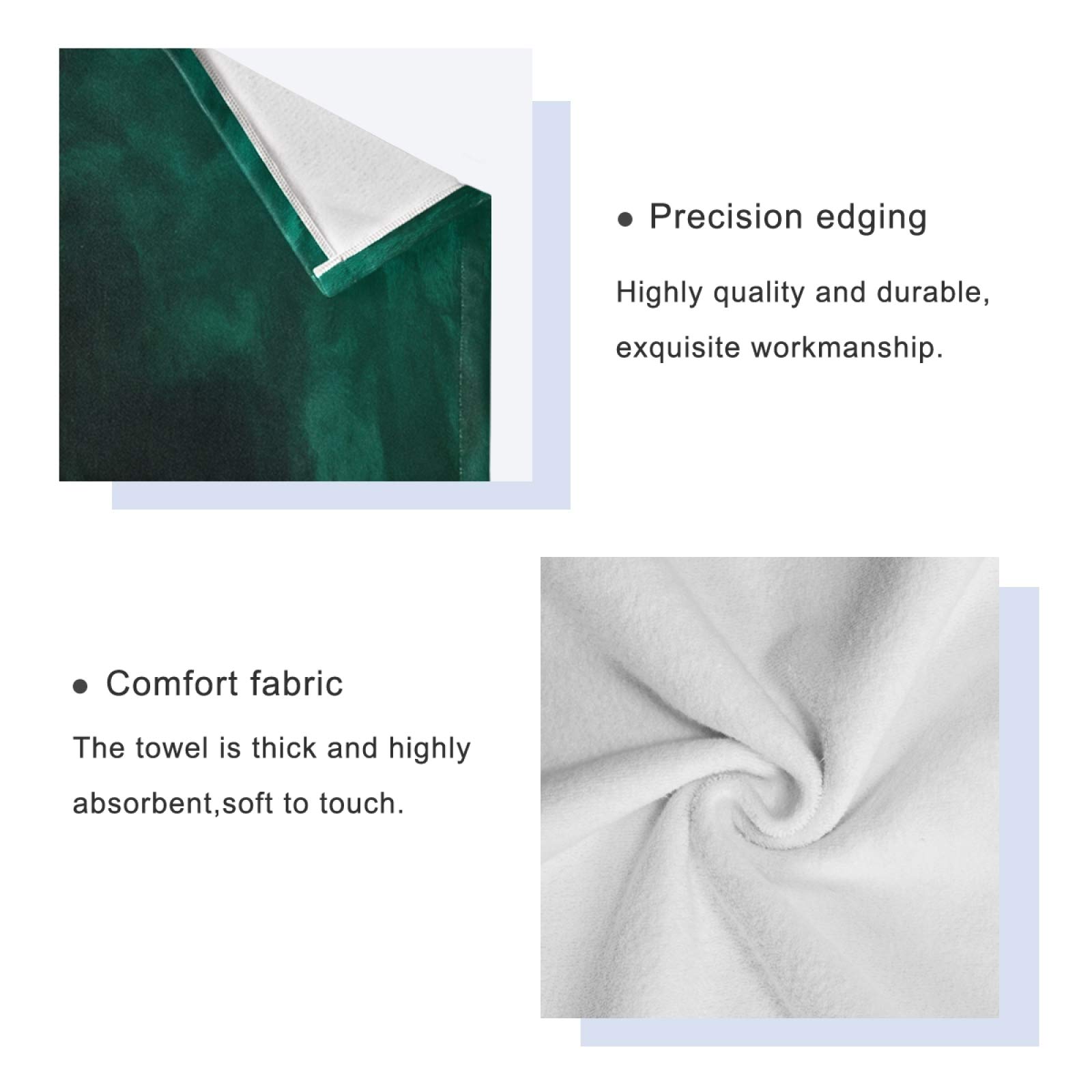 Premium Hunter Green Bath Towels Set - Ultra Soft, Highly Absorbent & Quick-Drying - 3-Piece Luxury Towel Set for Home, Spa & Hotel Use - Perfect for Bathrooms, Poolside & Guest Rooms