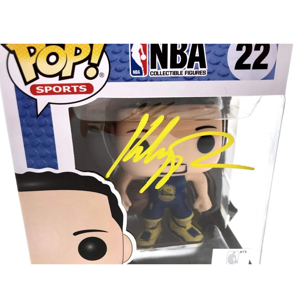 Klay Thompson Autographed Funko Pop #22 with COA - Golden State Warriors Collectible for Basketball Fans & Memorabilia Enthusiasts - Perfect for Display, Gifts, and Sports Collections