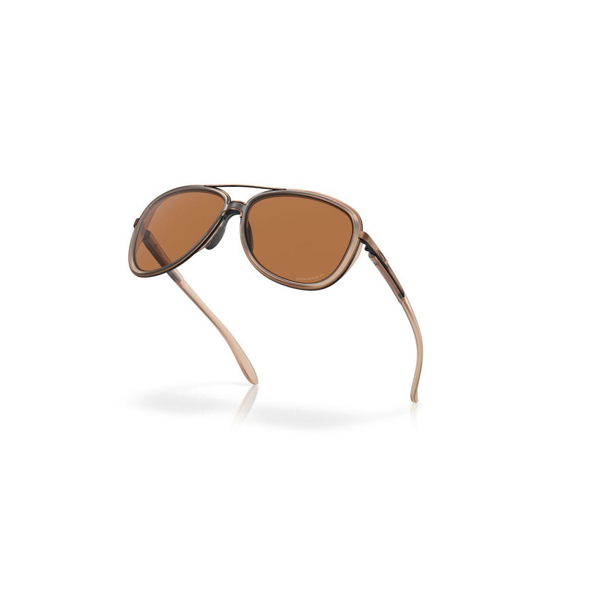 Oakley Split Time Matte Sepia/Prizm Bronze Polarized Sunglasses 0OO4129 412923 - Stylish UV Protection for Outdoor Sports & Driving
