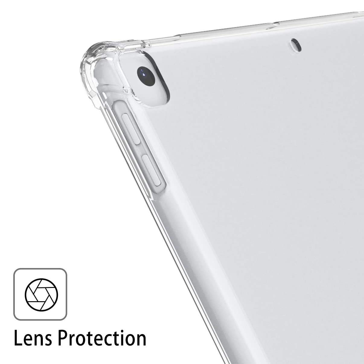 Shockproof Clear Bumper Case for iPad Air (2013) & iPad Air 2 (2014) - Slim Fit TPU Cover with Reinforced Corners | Lightweight Transparent Protection for Work, Travel & Everyday Use
