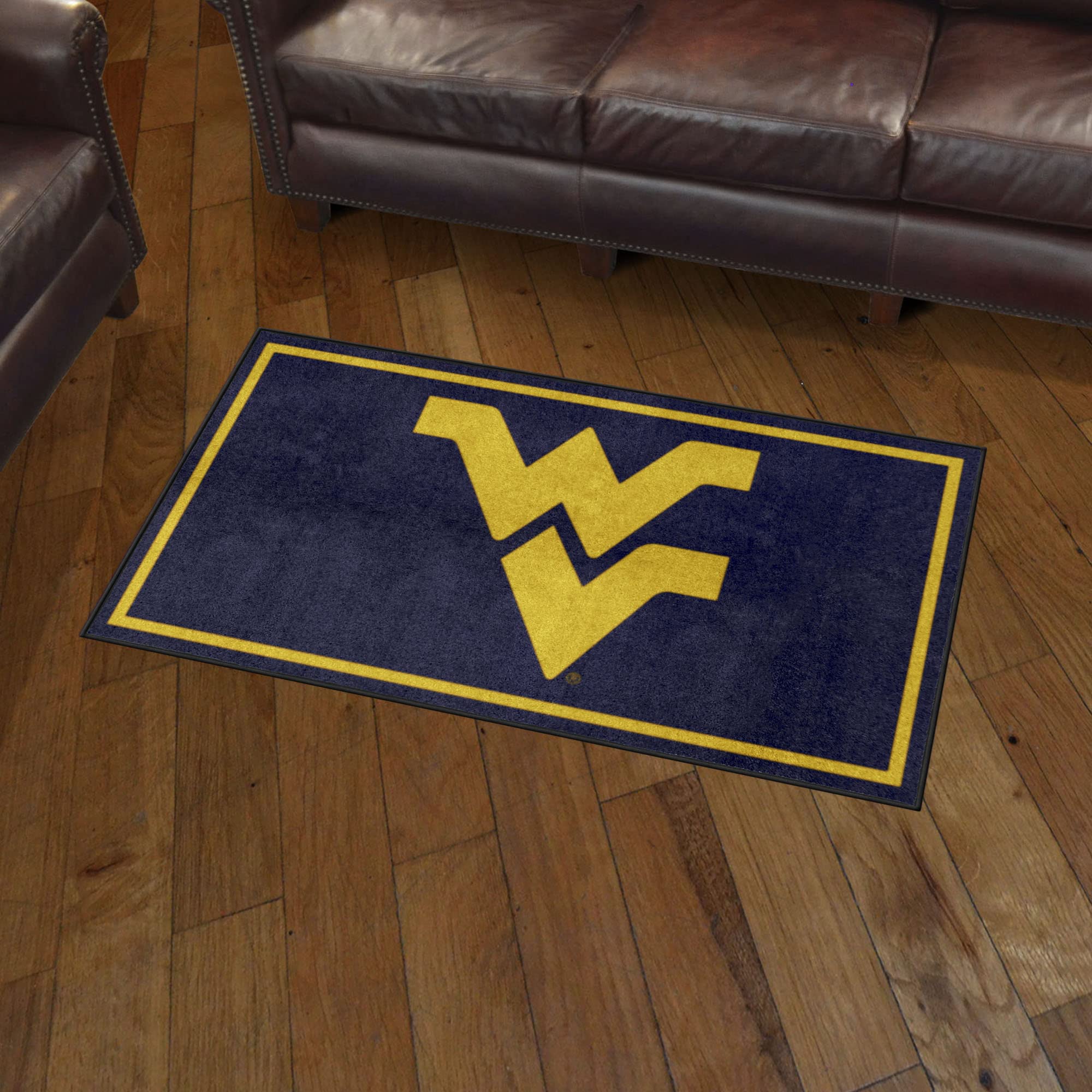 FANMATS NCAA West Virginia Mountaineers 3x5 Feet Plush Area Rug - Soft Sports Fan Rug for Home Decor, Game Room & Tailgating Mat - Perfect for Dorm, Living Room & Outdoor Gatherings