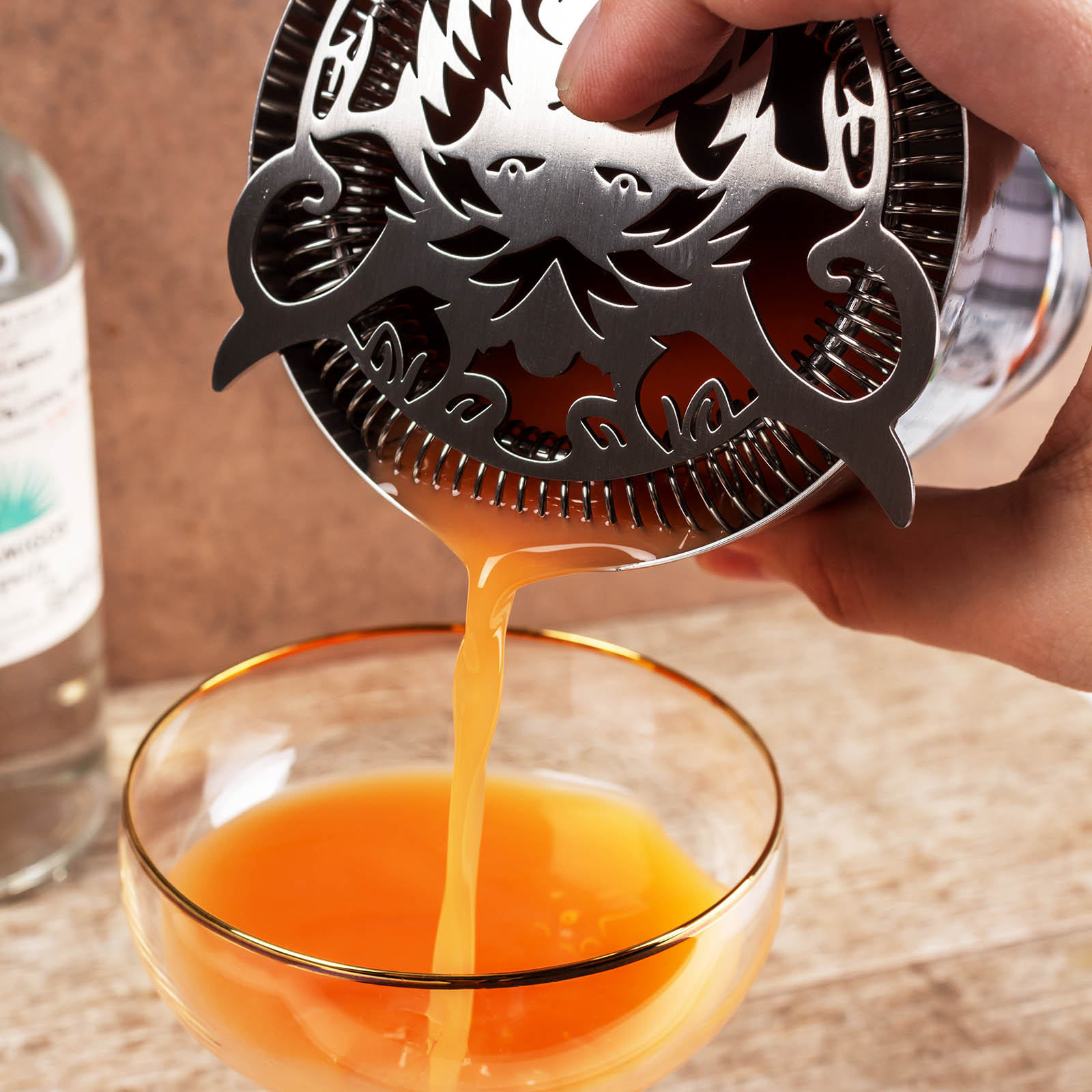 BarConic® Lion Strainer - Premium Stainless Steel Cocktail & Bar Strainer for Mixing Drinks, Home Bars, and Professional Bartending