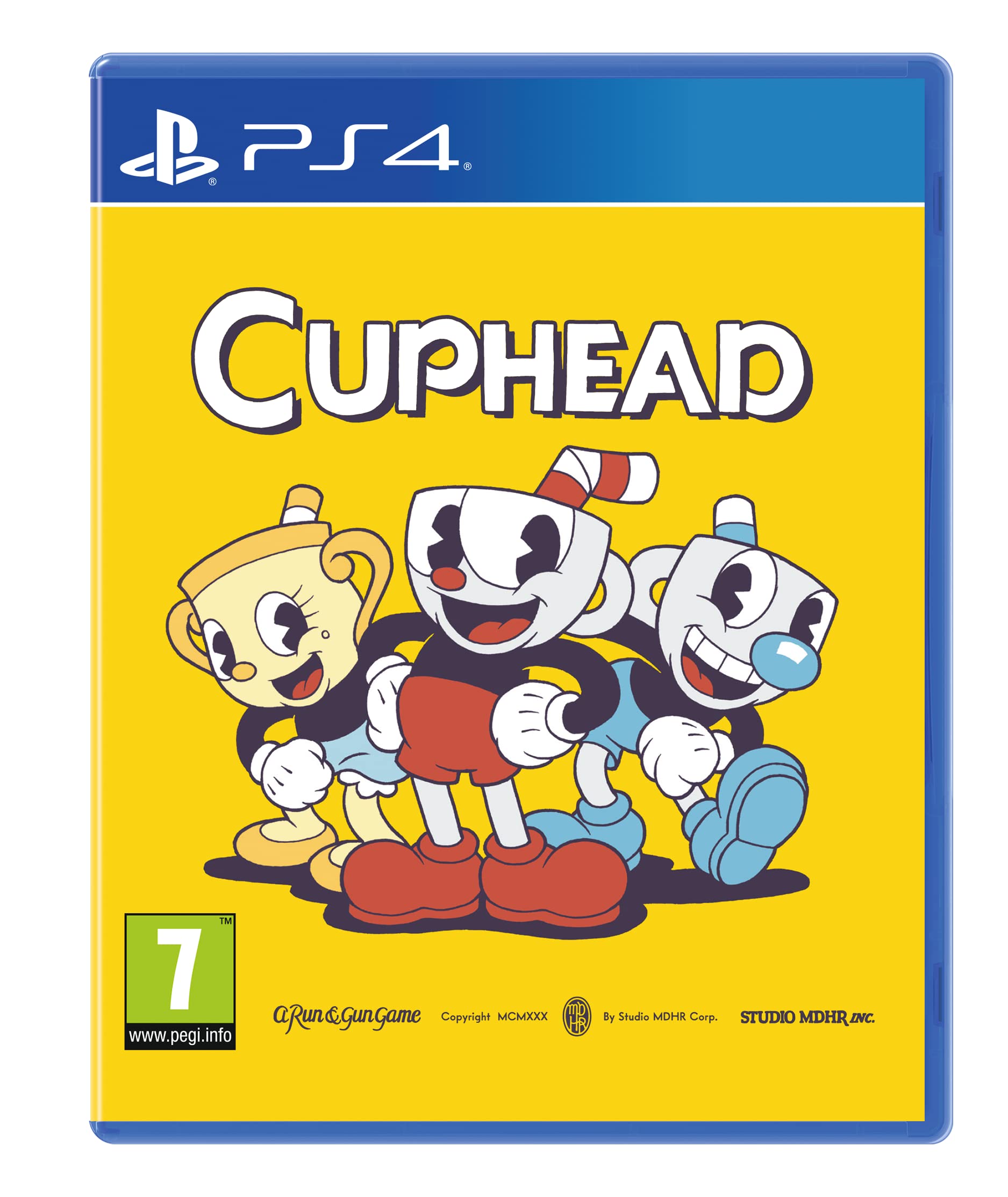 Cuphead for PS4 - Classic Run and Gun Action Game | Fun Multiplayer Co-op Adventure | Perfect for Family Game Nights & Retro Gaming Fans