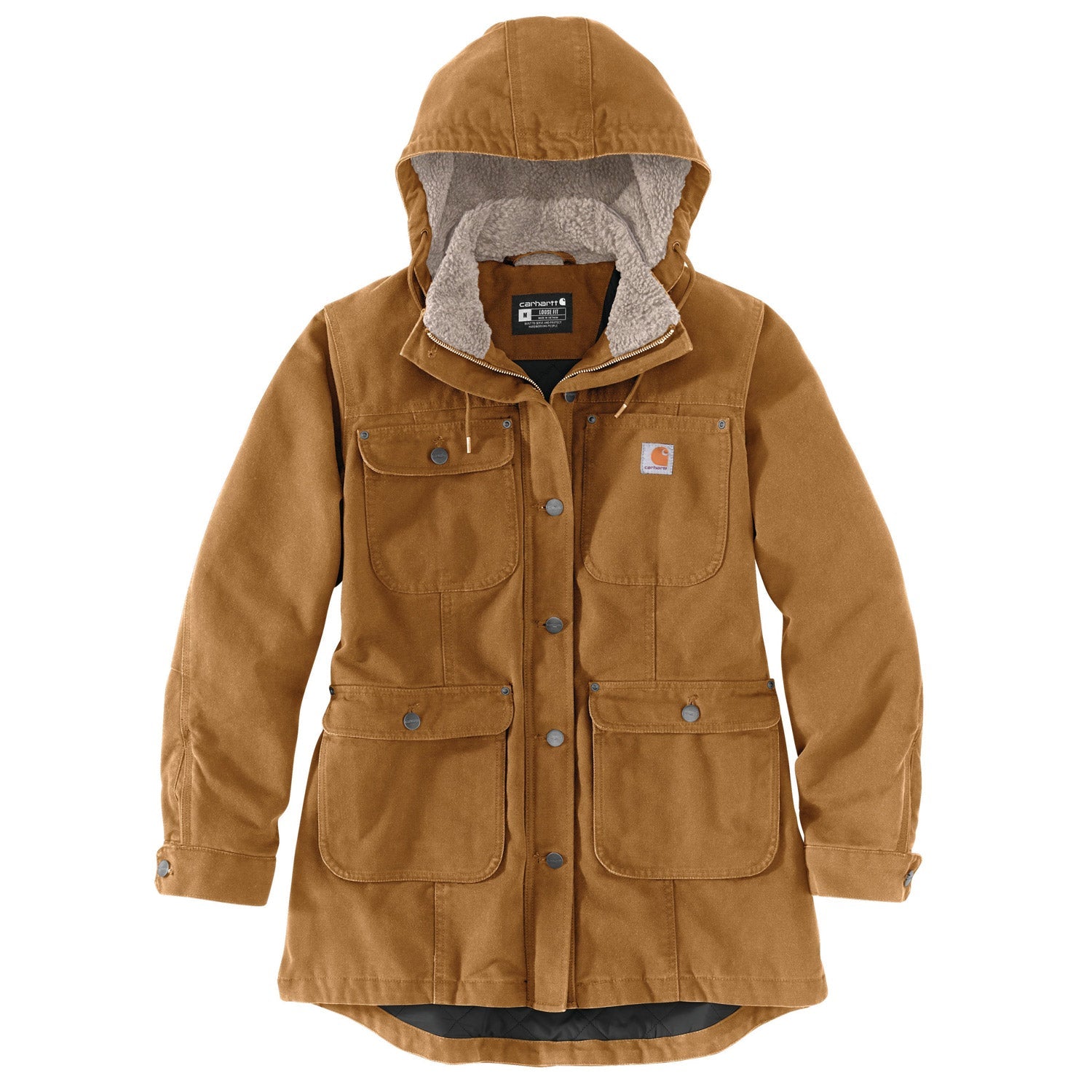 Carhartt Women's Loose Fit Field Jacket - Durable Workwear for Outdoor Activities, Hiking & Farming | Water-Resistant & Comfortable