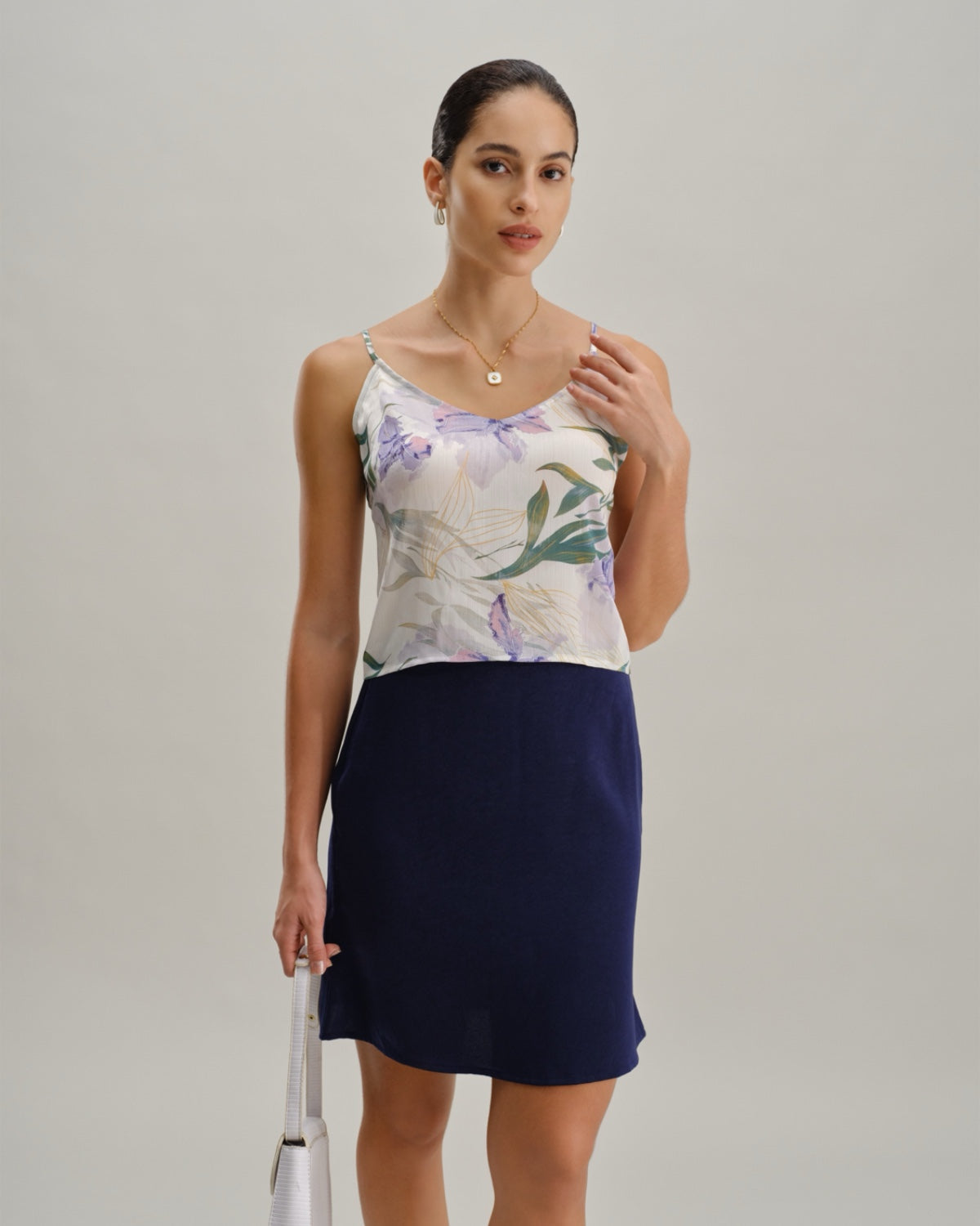 Elegant Green Floral Backless Camisole Top - Women's Summer Fashion for Beach, Party & Date Night