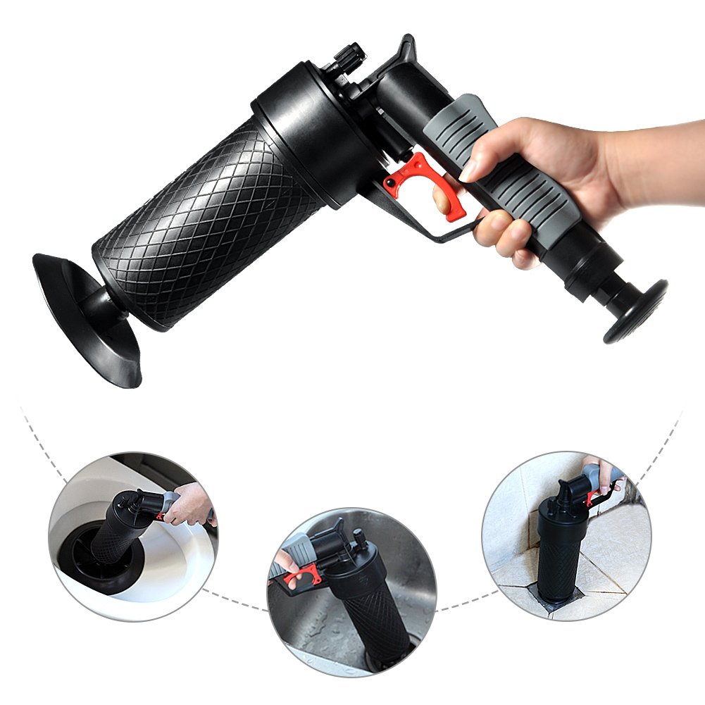 TOPINCN Drain Blaster - High Pressure Air Powered Drain Opener Tool for Clogged Toilet, Bathtub & Sink Pipes - Perfect for Home Plumbing Maintenance & Emergency Clog Removal