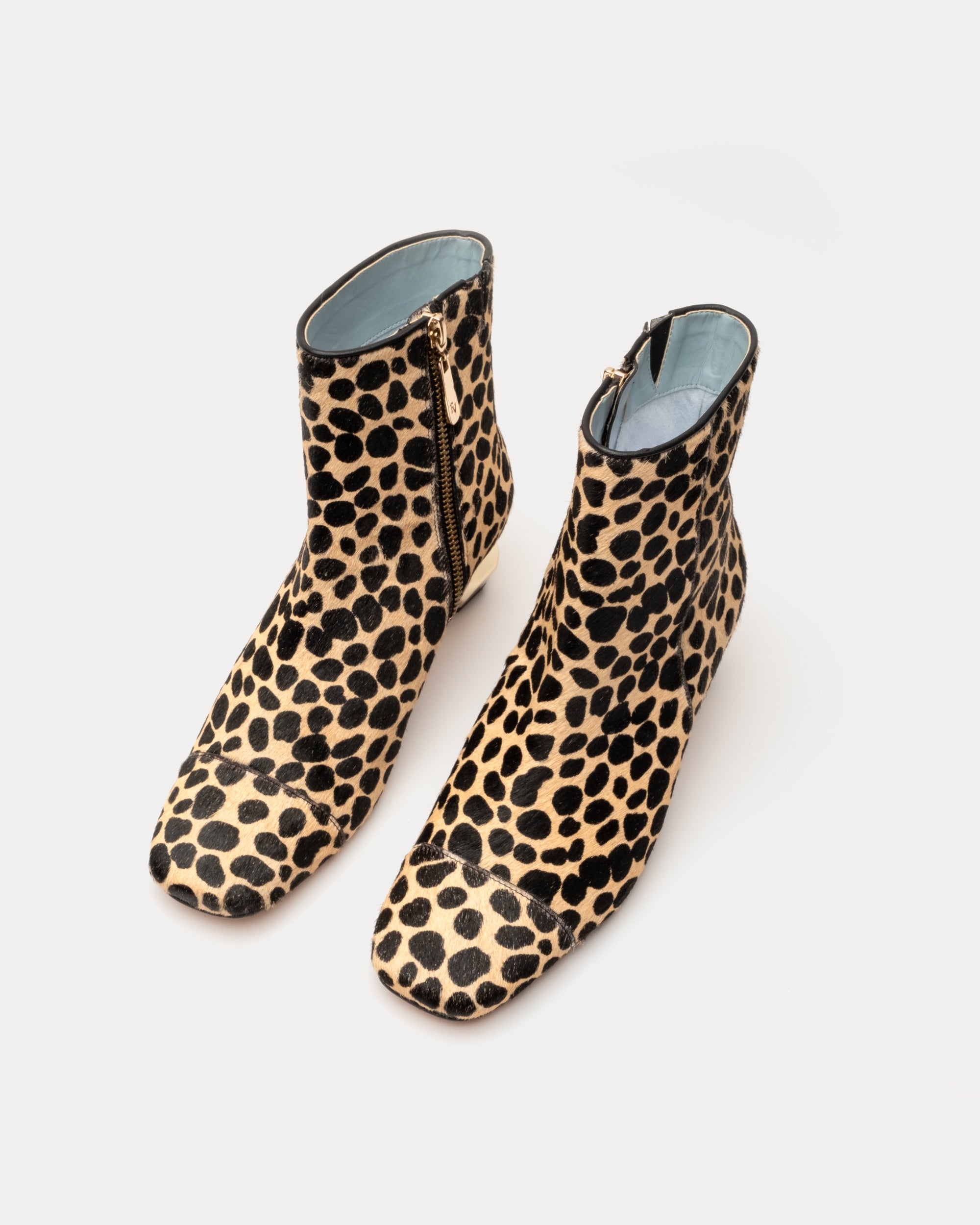 Marnie Haircalf Boots - Cheetah Print Fashion Ankle Boots for Women | Stylish Winter & Fall Shoes for Casual Outfits and Parties