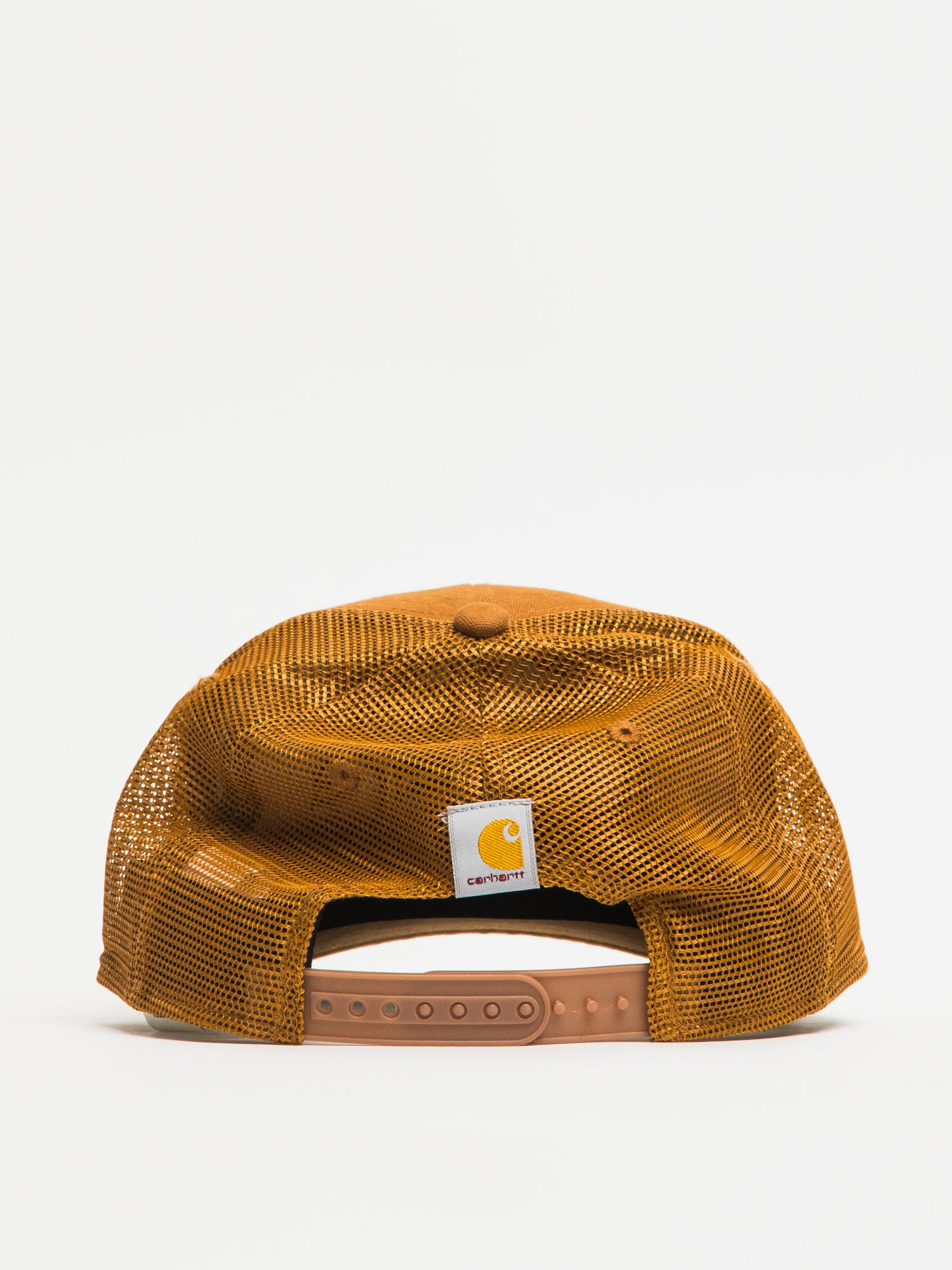 Carhartt Canvas Mesh Back Script Cap - Durable & Stylish Adjustable Baseball Hat for Men & Women - Perfect for Outdoor Work, Hiking & Casual Wear