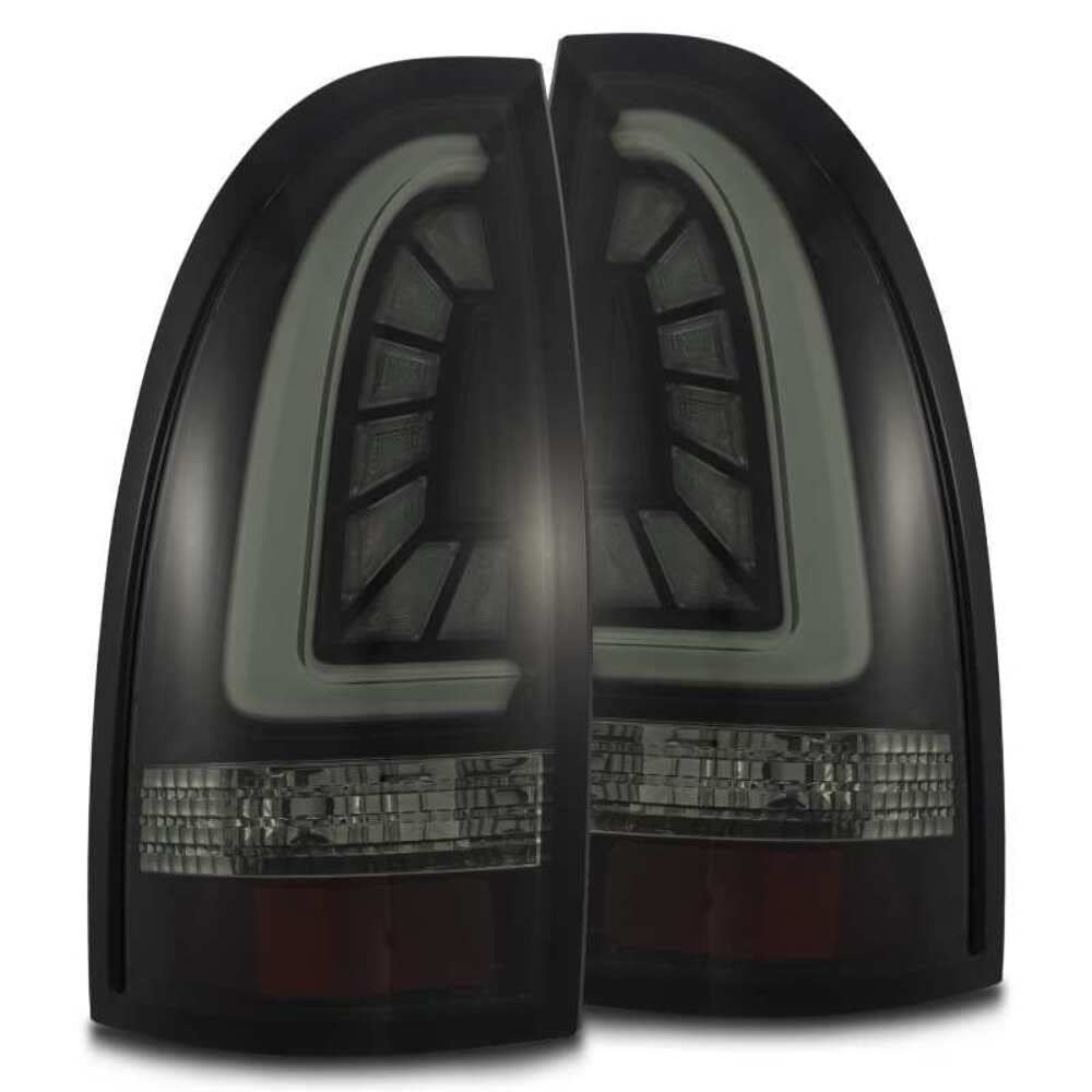 AlphaRex (680030) 05-15 Toyota Tacoma PRO-Series LED Tail Lights - Jet Black - High Performance Brake Lights for Off-Road & Night Driving