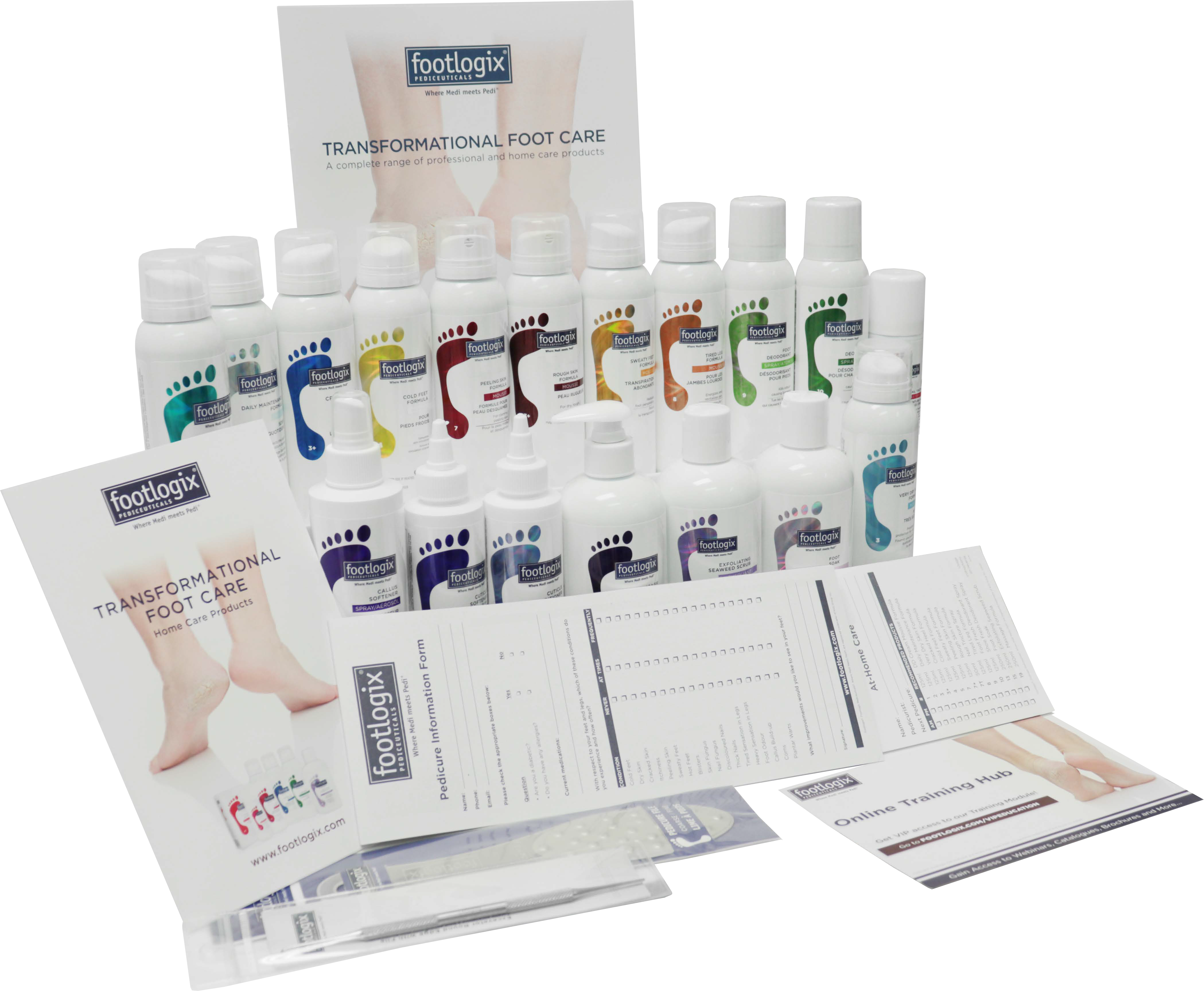 Footlogix Professional Intro School Kit - 20 Piece Pedicure Set for Nail Technicians & Students | Perfect for Salon, Spa & Beauty School Training
