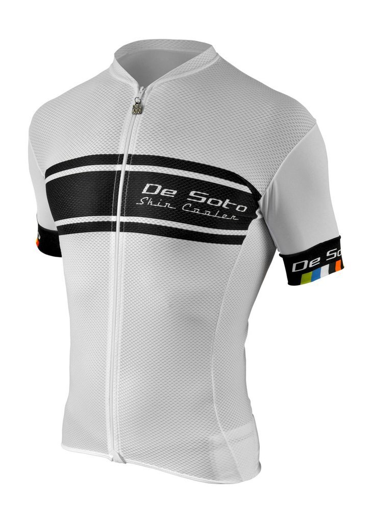 De Soto Skin Cooler Full Zip Triathlon Top Short Sleeve - FVSC - Perfect for Triathlon Training & Hot Weather Workouts