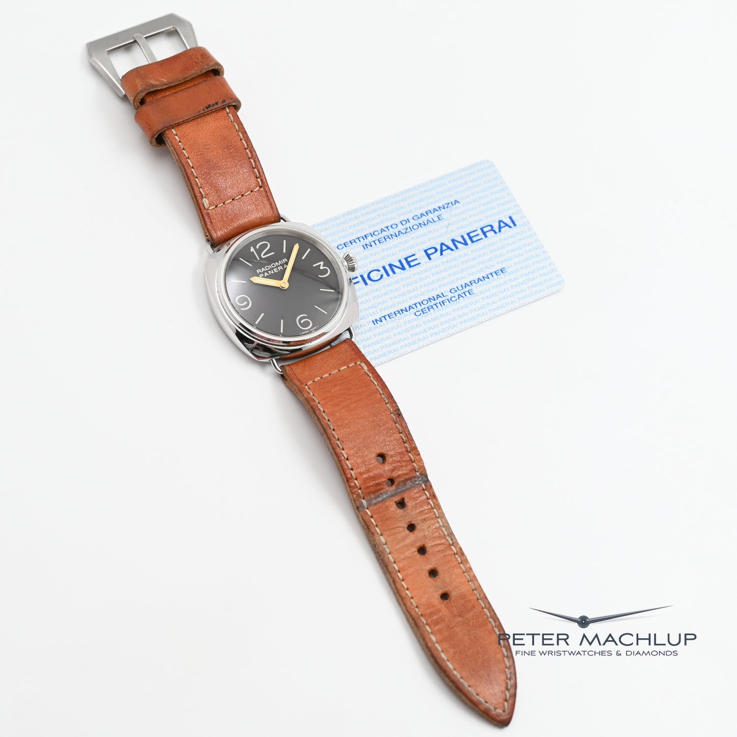 Panerai Radiomir 1938 Men's Luxury Watch - Swiss Automatic Movement, 47mm Stainless Steel Case, Black Dial - Perfect for Diving, Business & Formal Occasions