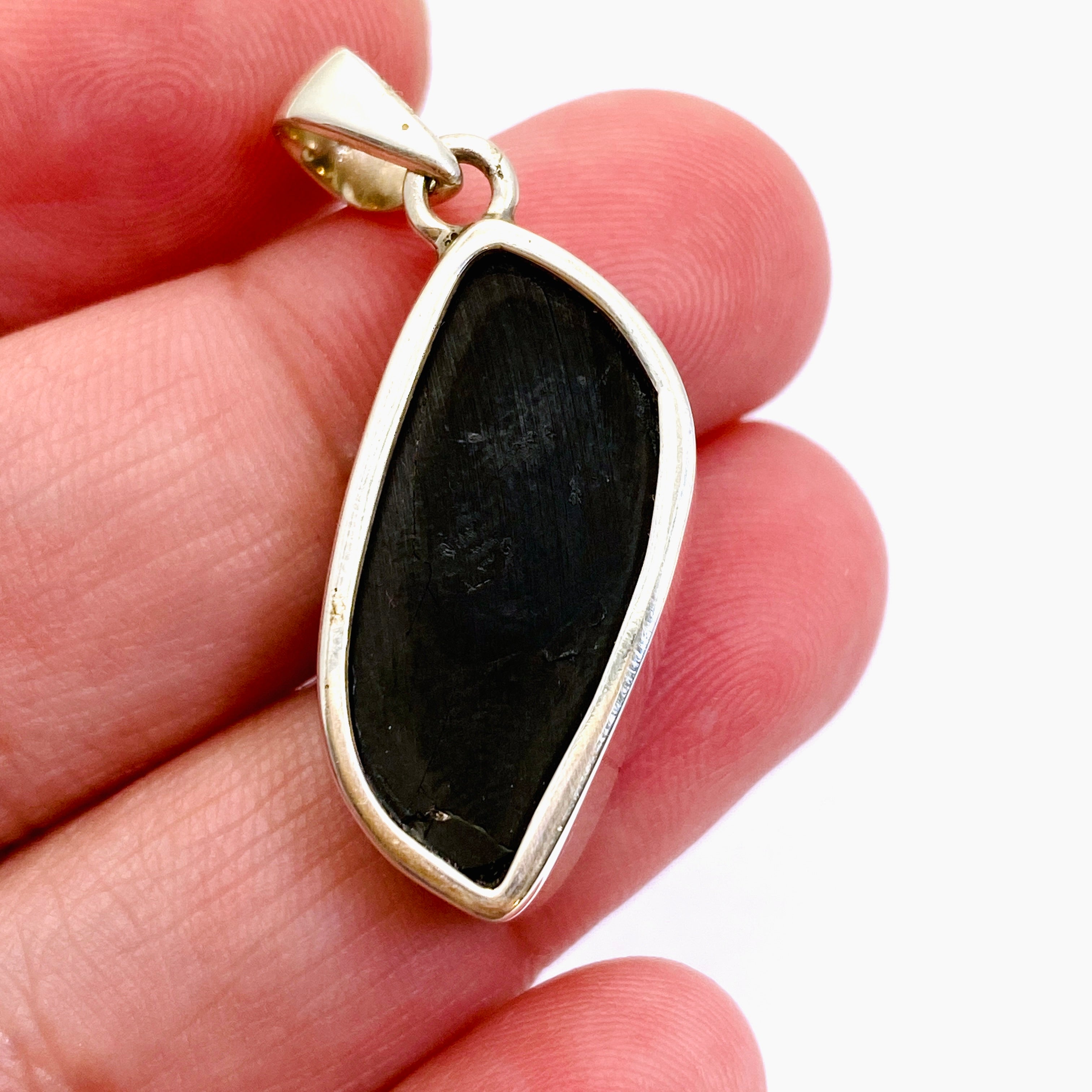 Natural Shungite Freeform Raw Pendant Necklace - EMF Protection & Healing Stone Jewelry - Perfect for Meditation, Energy Cleansing & Spiritual Wellness