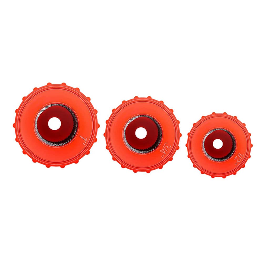 Copper Pipe Cleaner Set - 3 Sizes (1/2, 3/4, 1 inch) for Plumbing & Tube Cleaning