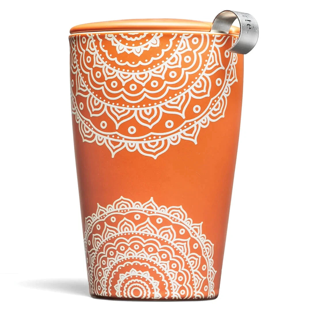 Tea Forte KATI Infuser Cup - Premium Loose Leaf Tea Brewing Mug with Built-in Strainer - Perfect for Home, Office & Gift Giving