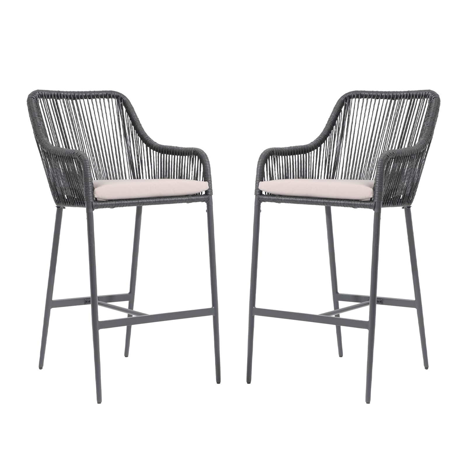 COBANA 2-Pack Outdoor Bar Stools - 36