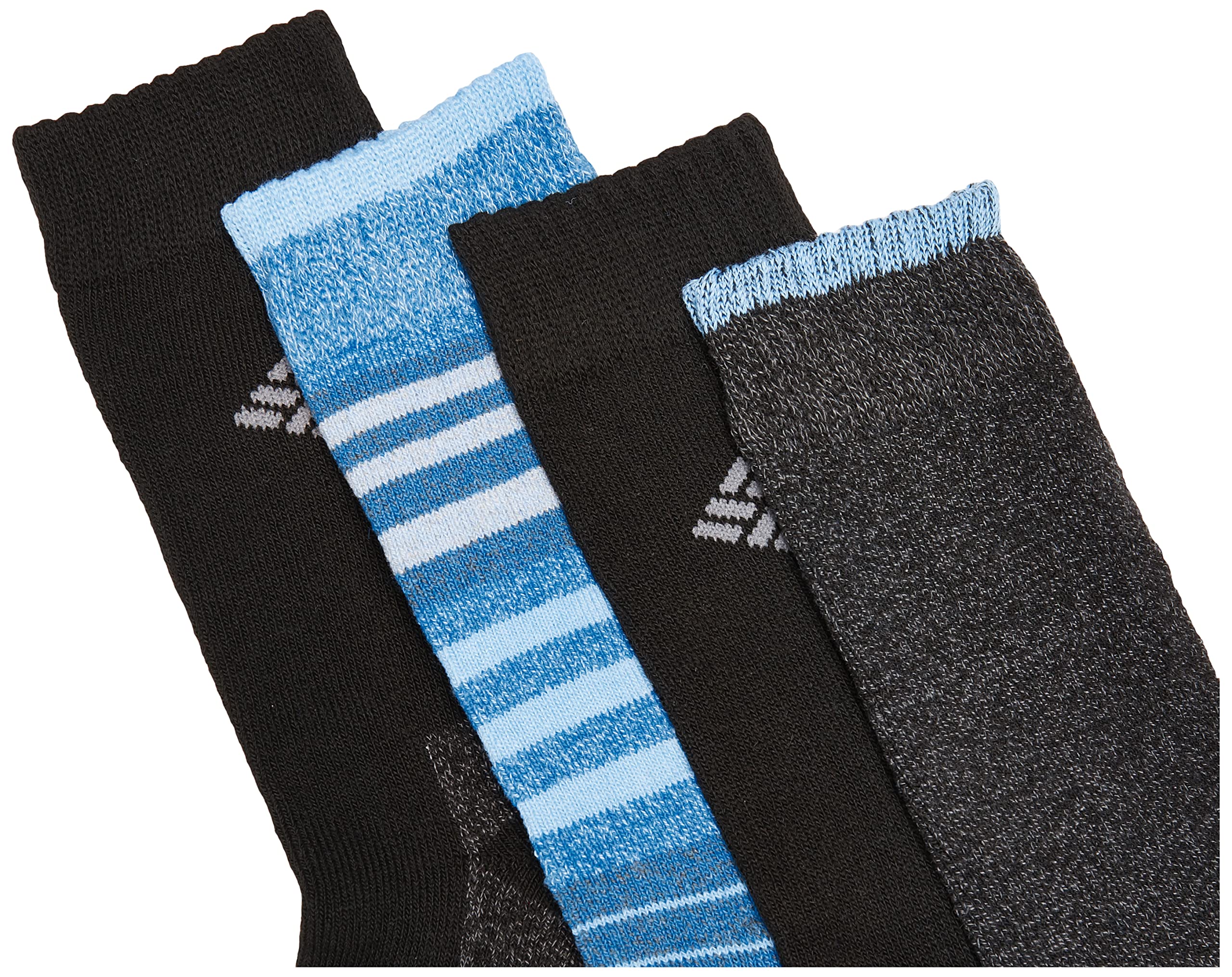 Columbia Women's 4-Pack Moisture-Wicking Crew Socks - Breathable & Comfortable Hiking, Running & Everyday Wear Socks for Active Women