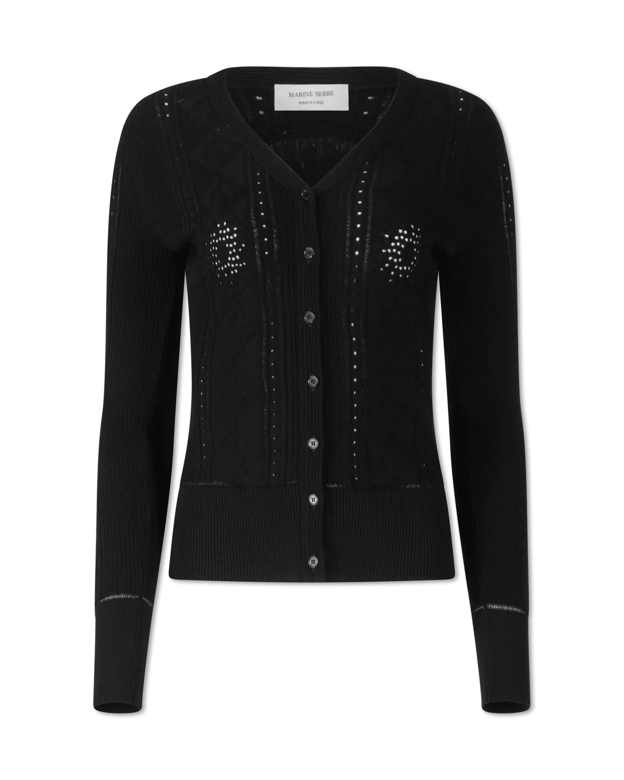Lunar Pointelle Knit Cardigan for Women - Soft & Cozy Open Front Sweater - Perfect for Fall & Winter Layering, Office Wear & Casual Outfits