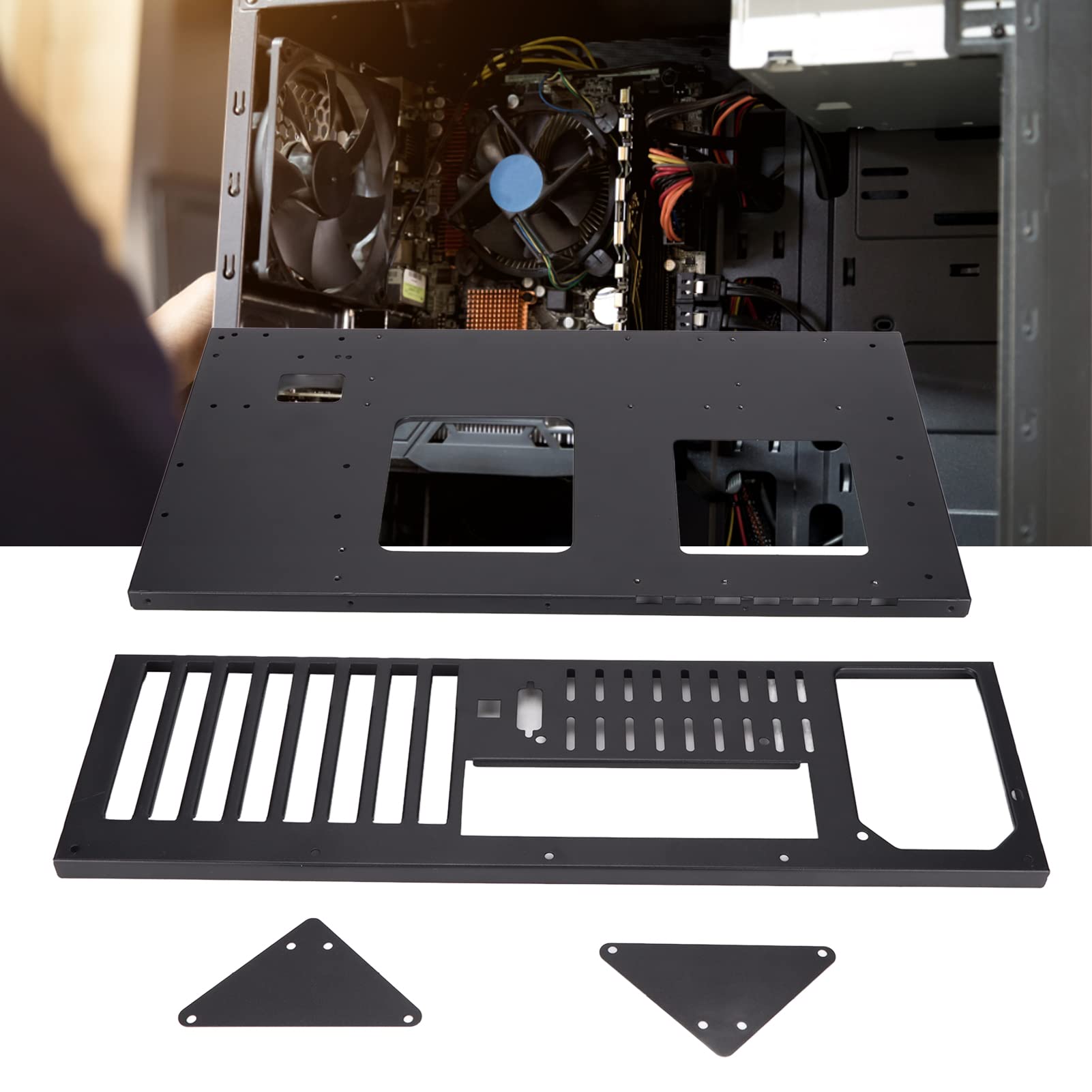 Leftwei Open Air ATX/M-ATX/ITX Computer Case - High Airflow Gaming PC Chassis with Excellent Heat Dissipation for Mining Rig, DIY Motherboard Rack & GPU Mining Frame | Perfect for Cryptocurrency Mining, Gaming Builds & Custom PC Setups