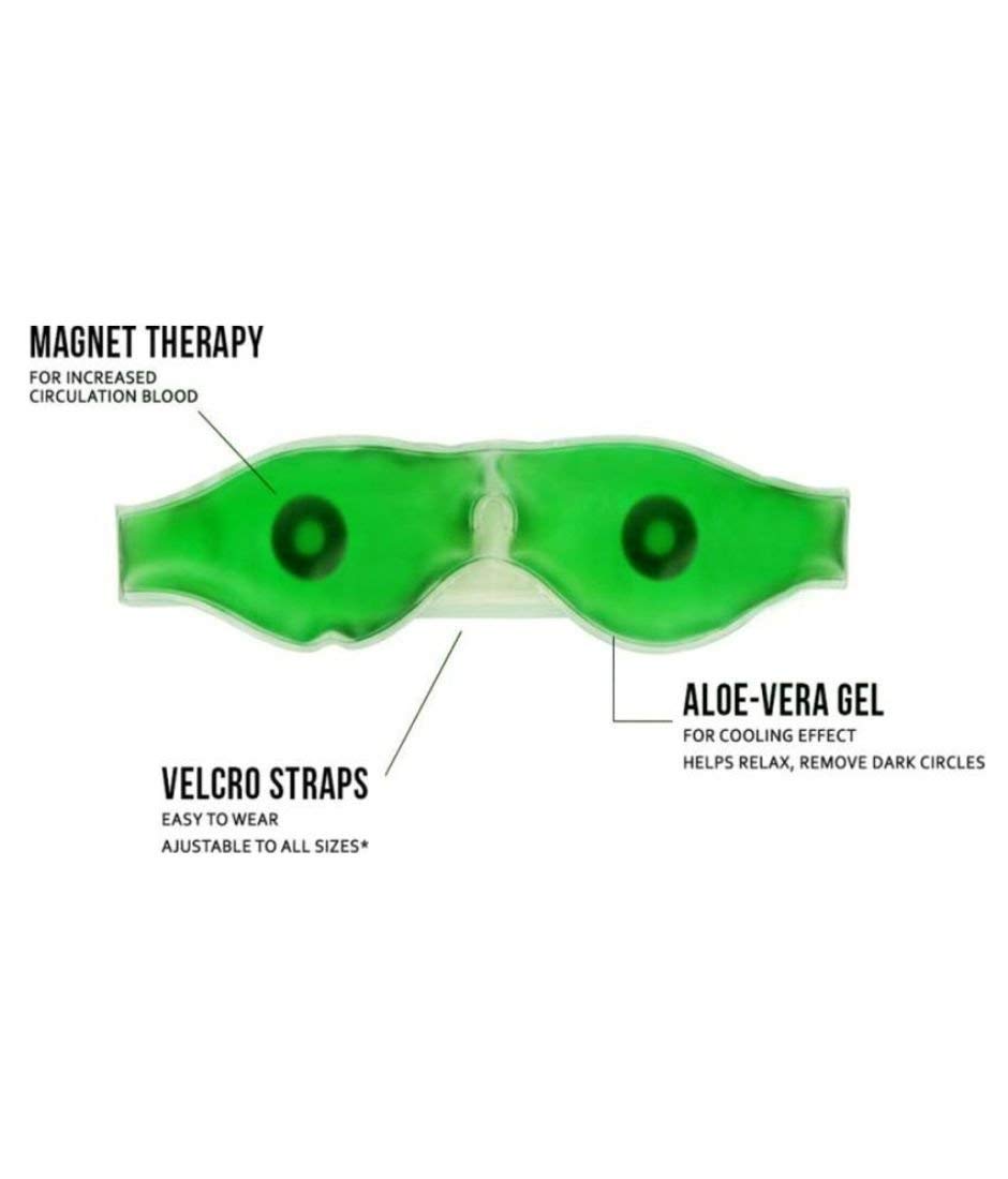 SULTAN Aloe Vera Cooling Gel Eye Mask (3-Pack) - Soothing Relief for Puffy Eyes, Dark Circles & Stress - Perfect for Travel, Work & Relaxation