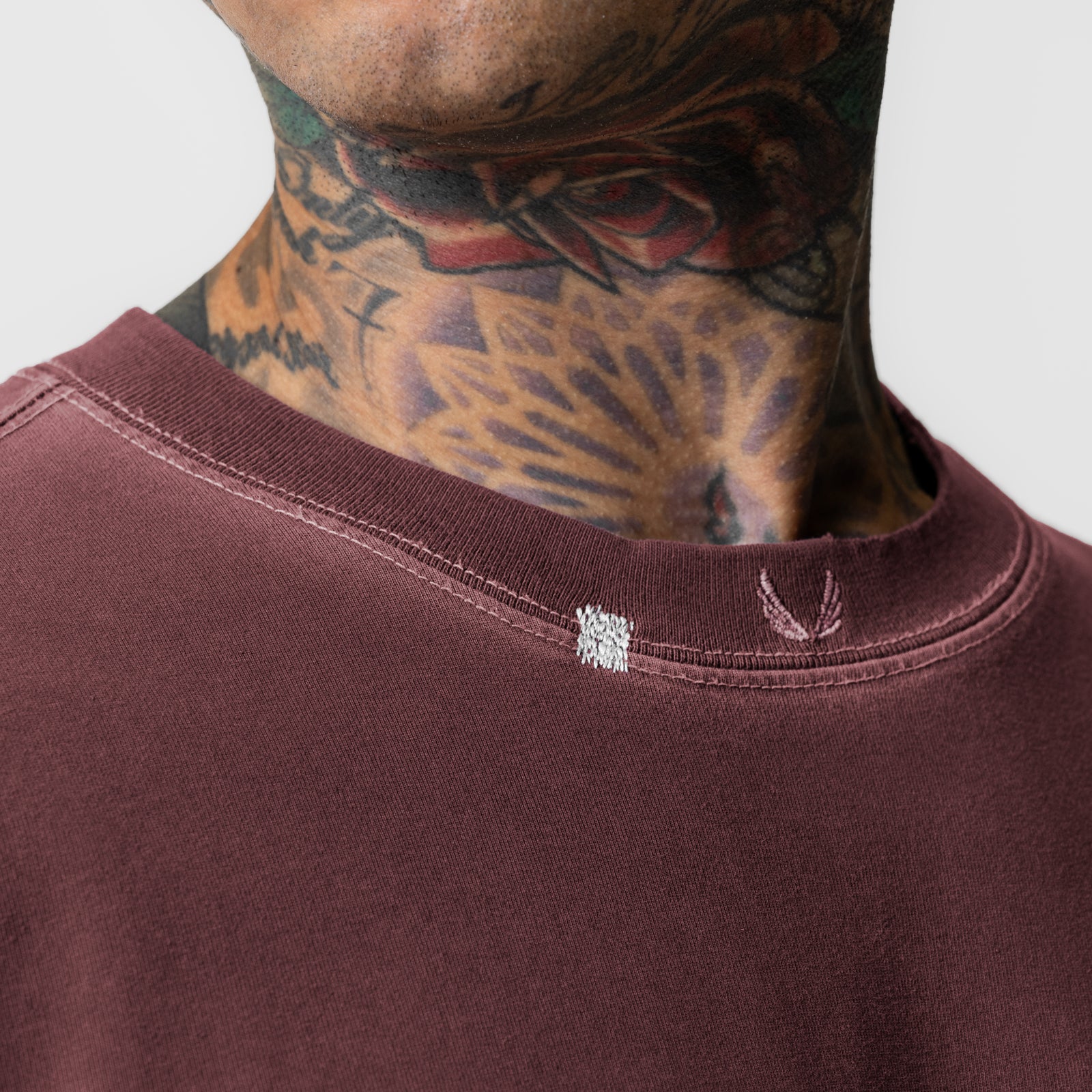 Tech Essential™ Relaxed Fit T-Shirt for Men - Soft Cotton Casual Tee in Faded Crimson | Perfect for Everyday Wear, Lounging & Weekend Outfits