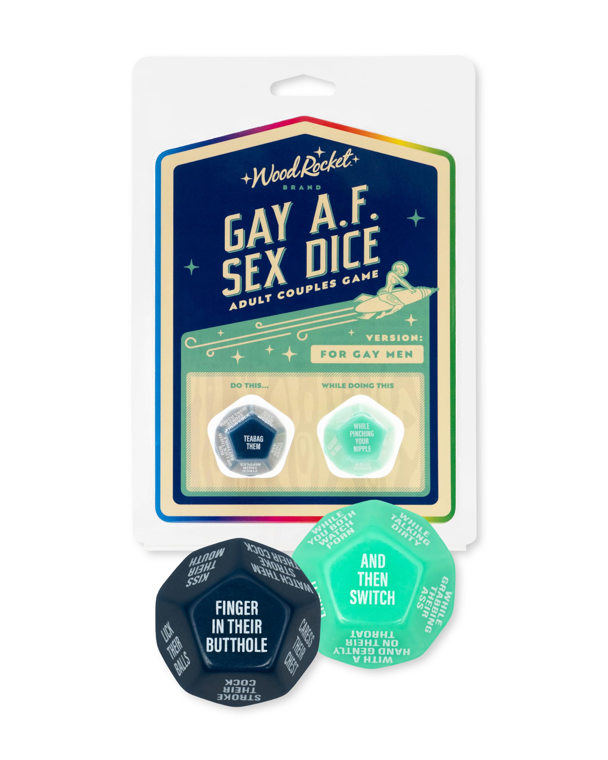 Gay AF Sex Dice for Couples - Fun Adult Board Game for Gay Men | Enhance Intimacy & Spice Up Date Night