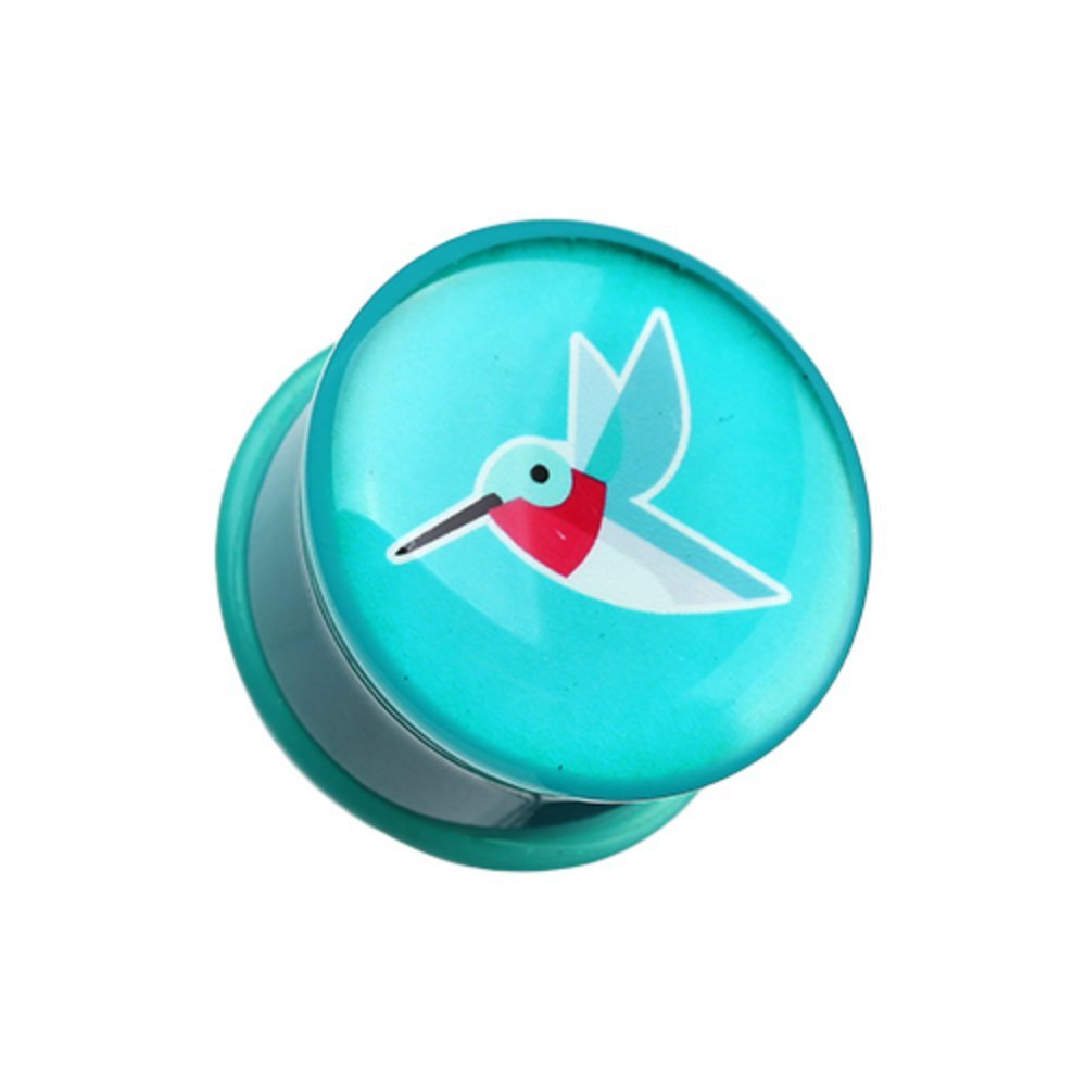 Hummingbird Ear Gauge Plug - Covet Jewelry for Stretching & Style